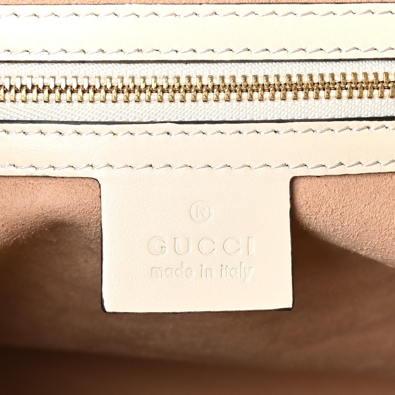 Guccissima Linea A Foldover Tote Off White