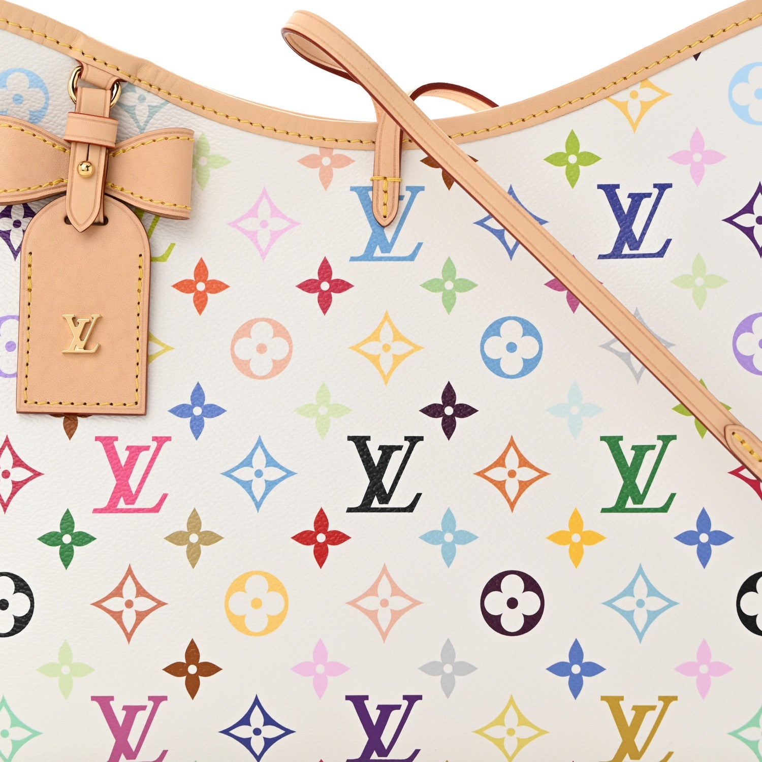 LV x TM Monogram Multicolor CarryAll PM White