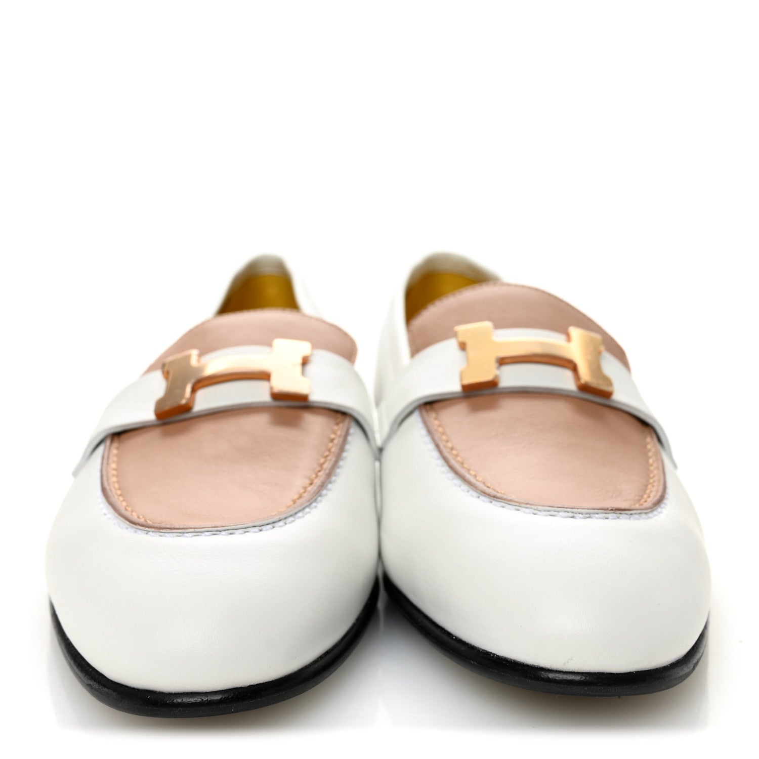 Calfskin Womens Paris Loafers 36.5 White Bois De Santal