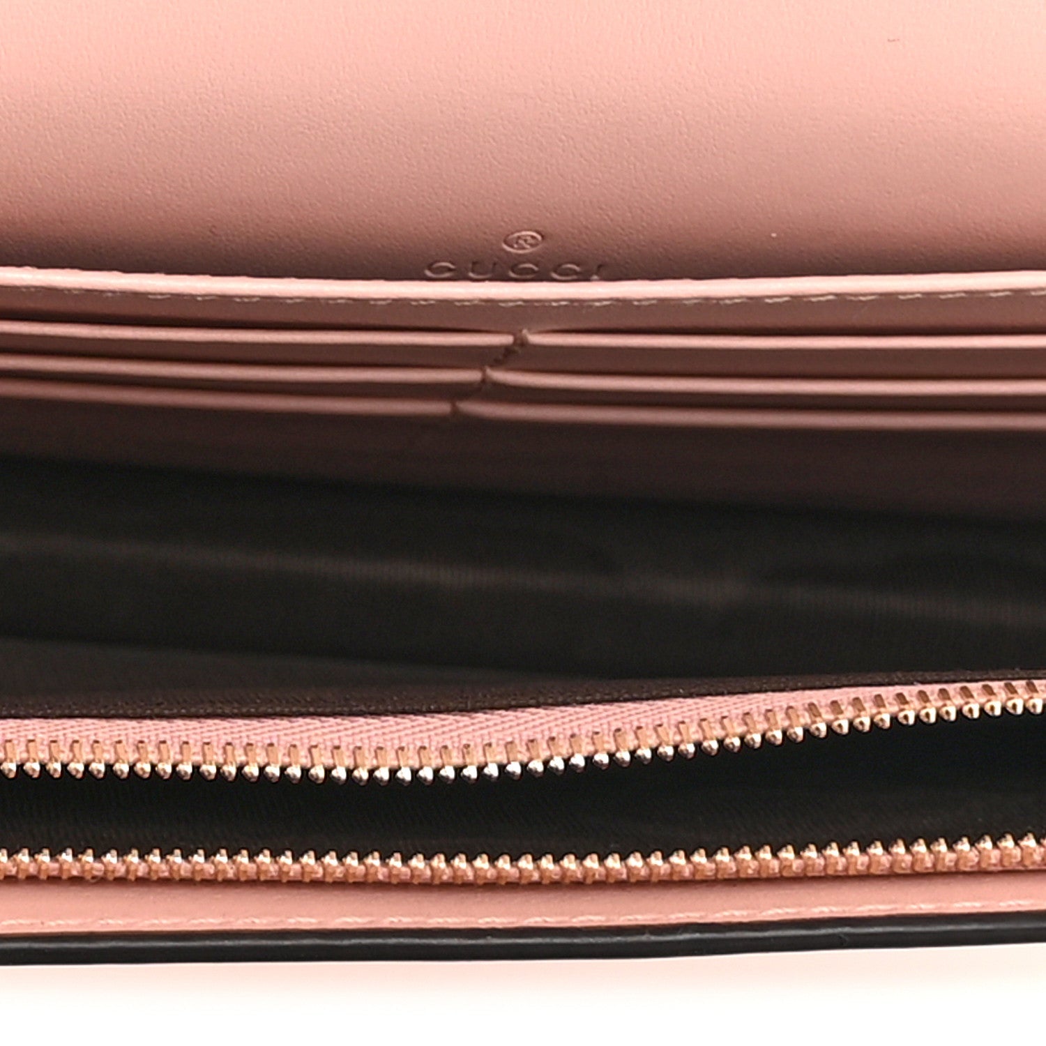Calfskin GG Matelasse Chain Wallet Rhodamine Light Pink