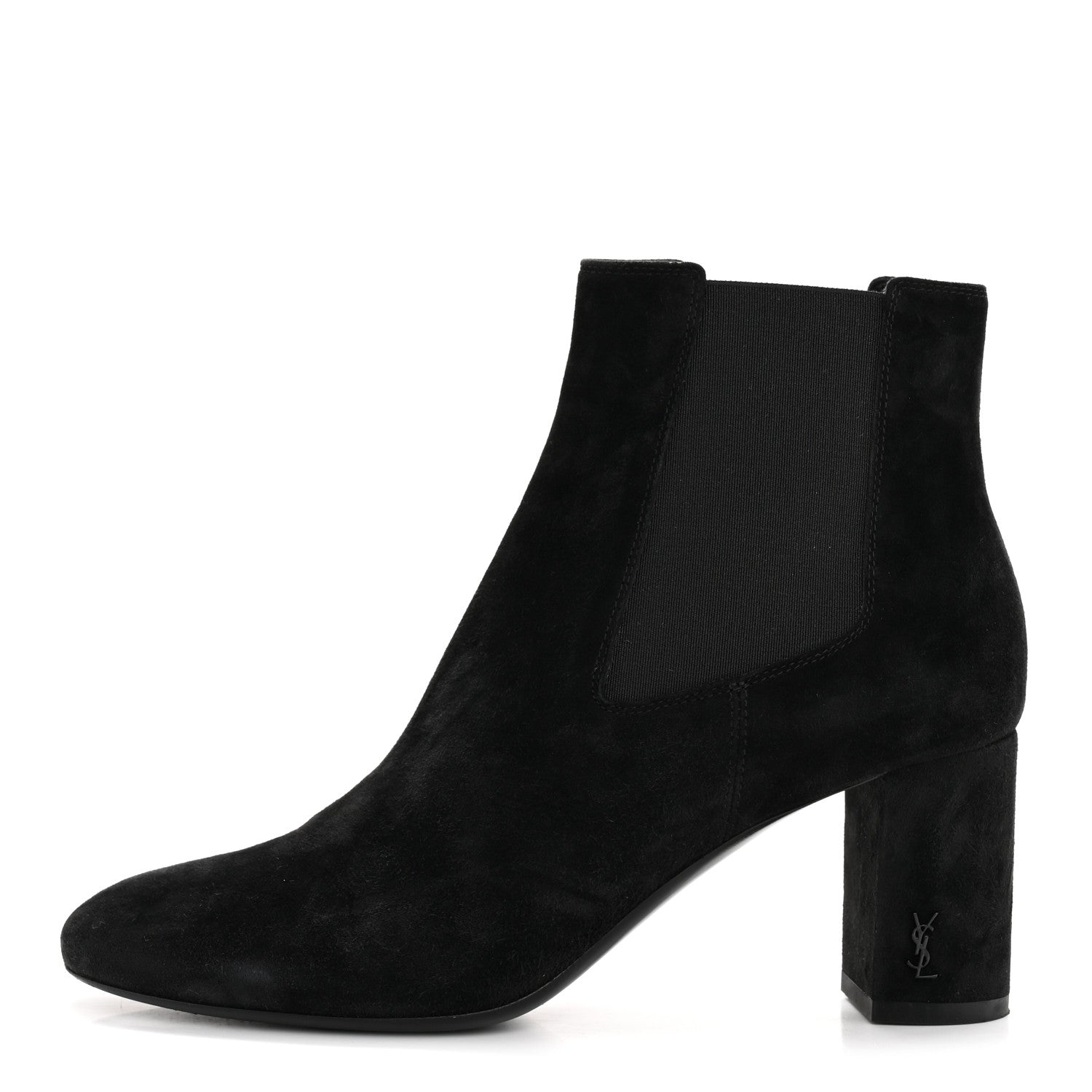 Suede Loulou Pin Booties 36 Black
