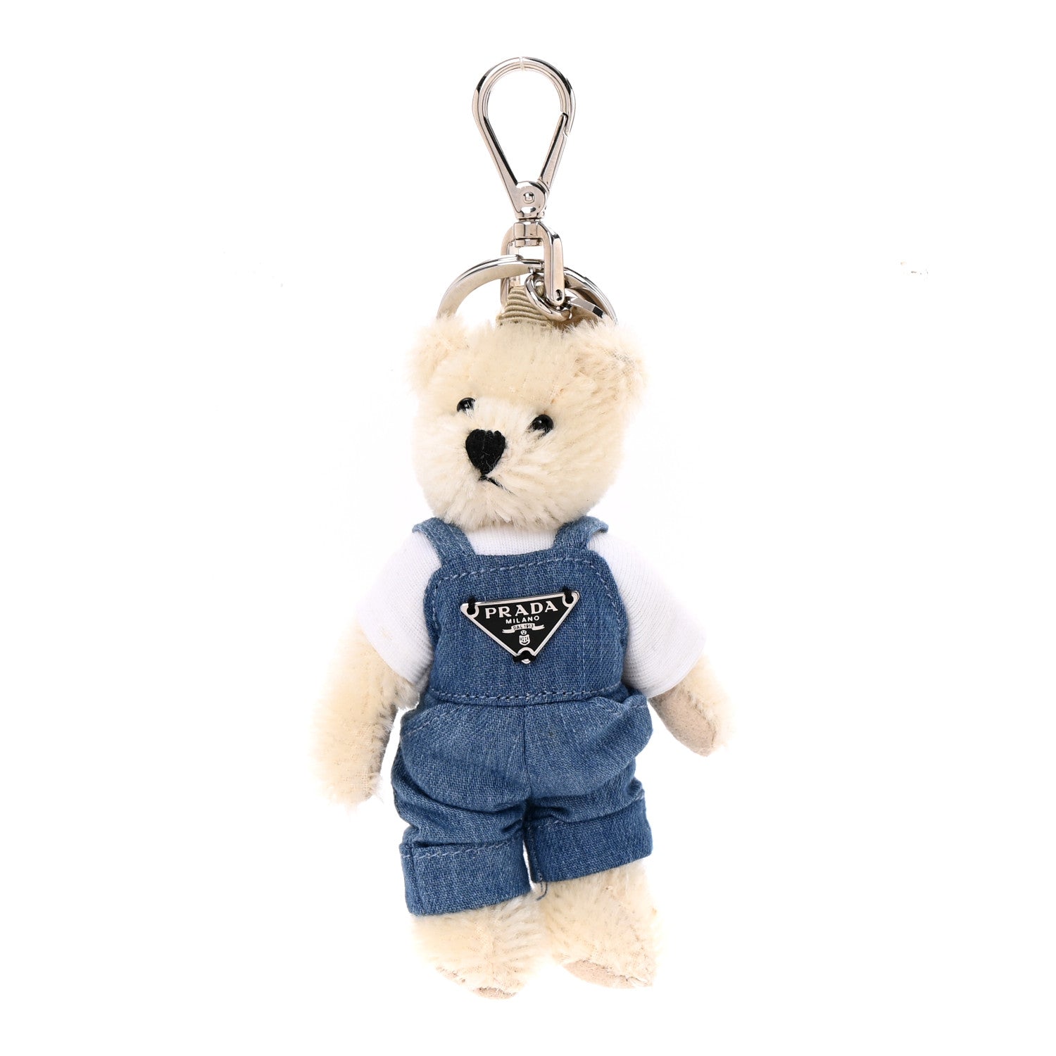 Trick Teddy Bear Keychain Charm
