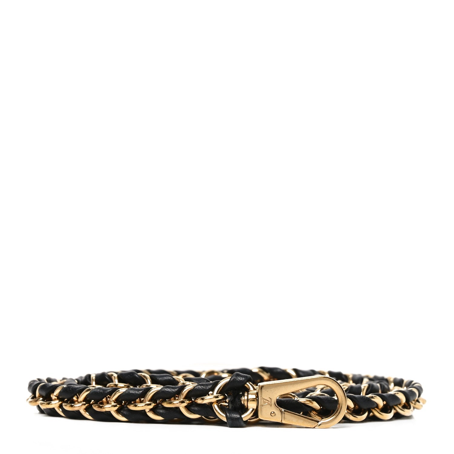 Calfskin Multi Pochette Chain Shoulder Strap Black Gold