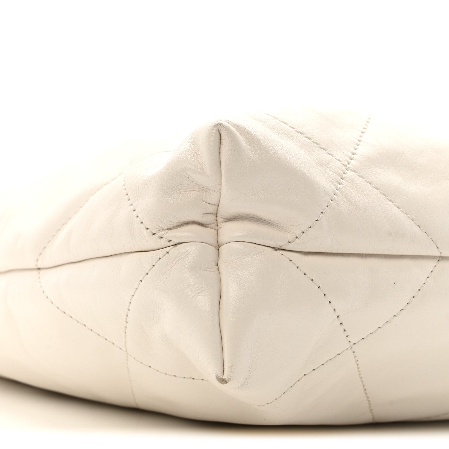 Calfskin Quilted Small Chanel 22 White