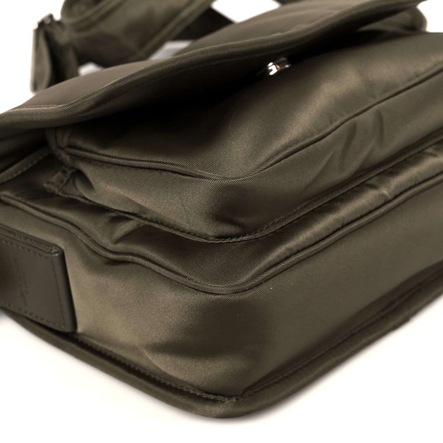 Econyl Nylon Small Niki Messenger Deep Milita