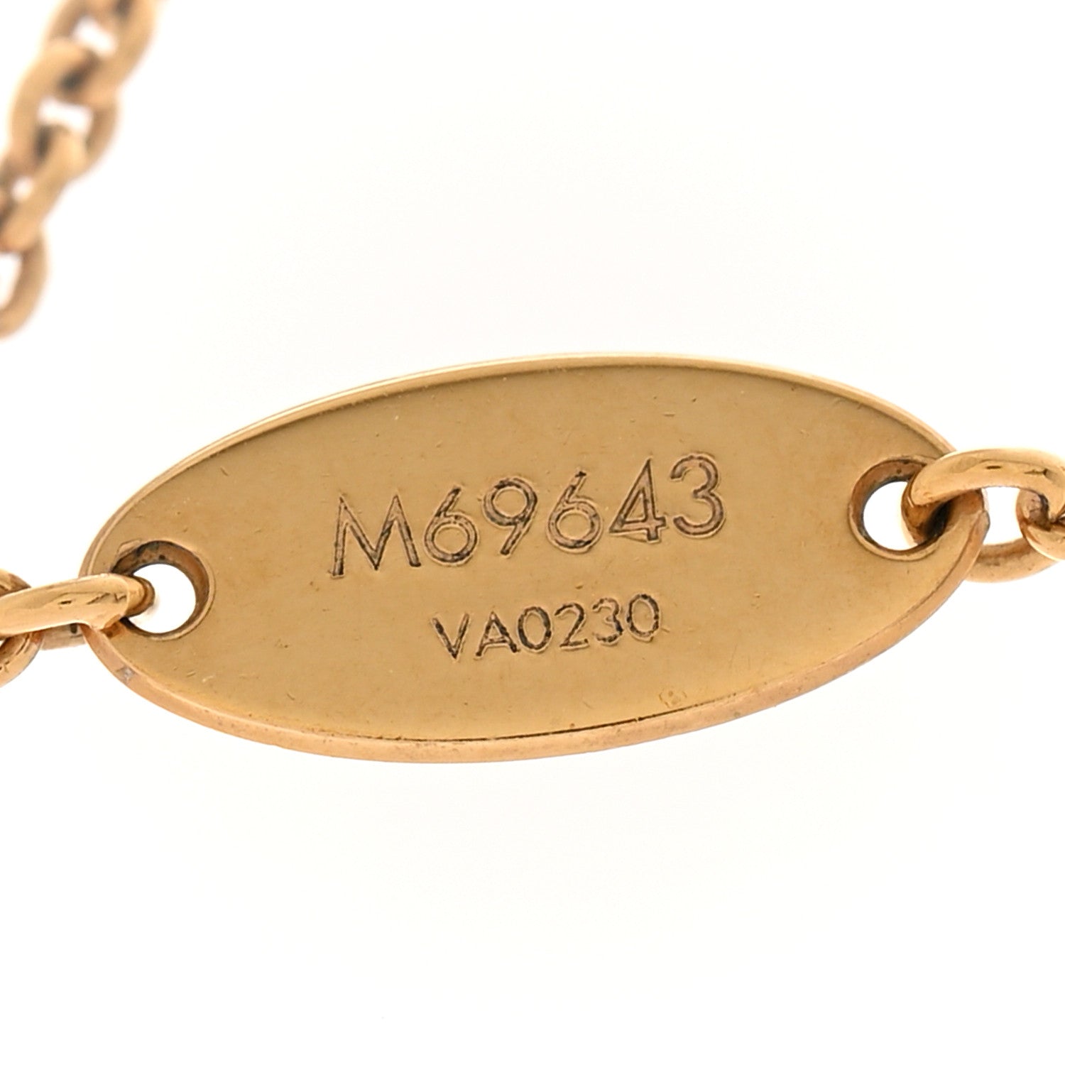 Metal L to V Necklace Gold Silver