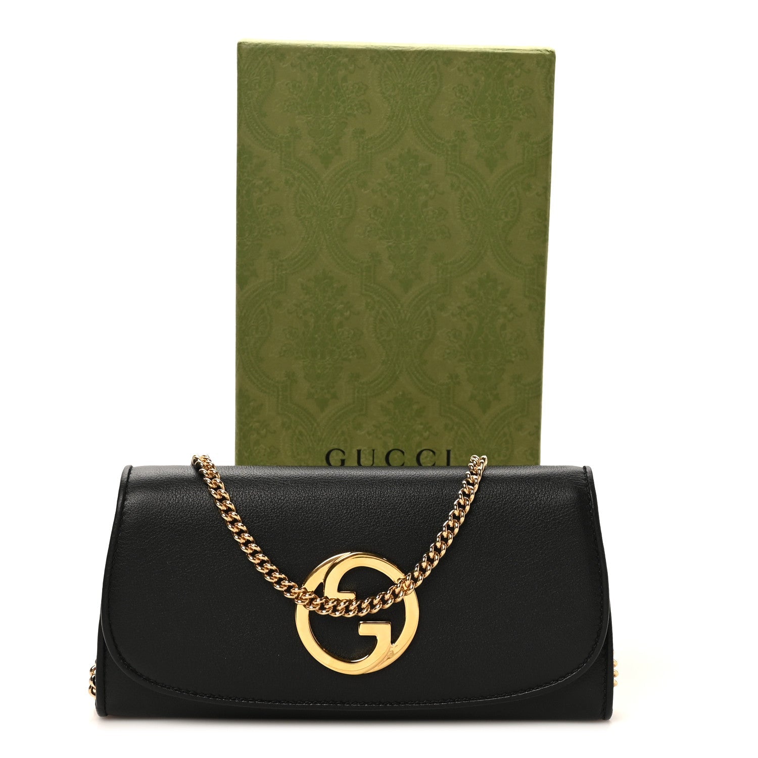 Roxy Calfskin Blondie Continental Chain Wallet Black