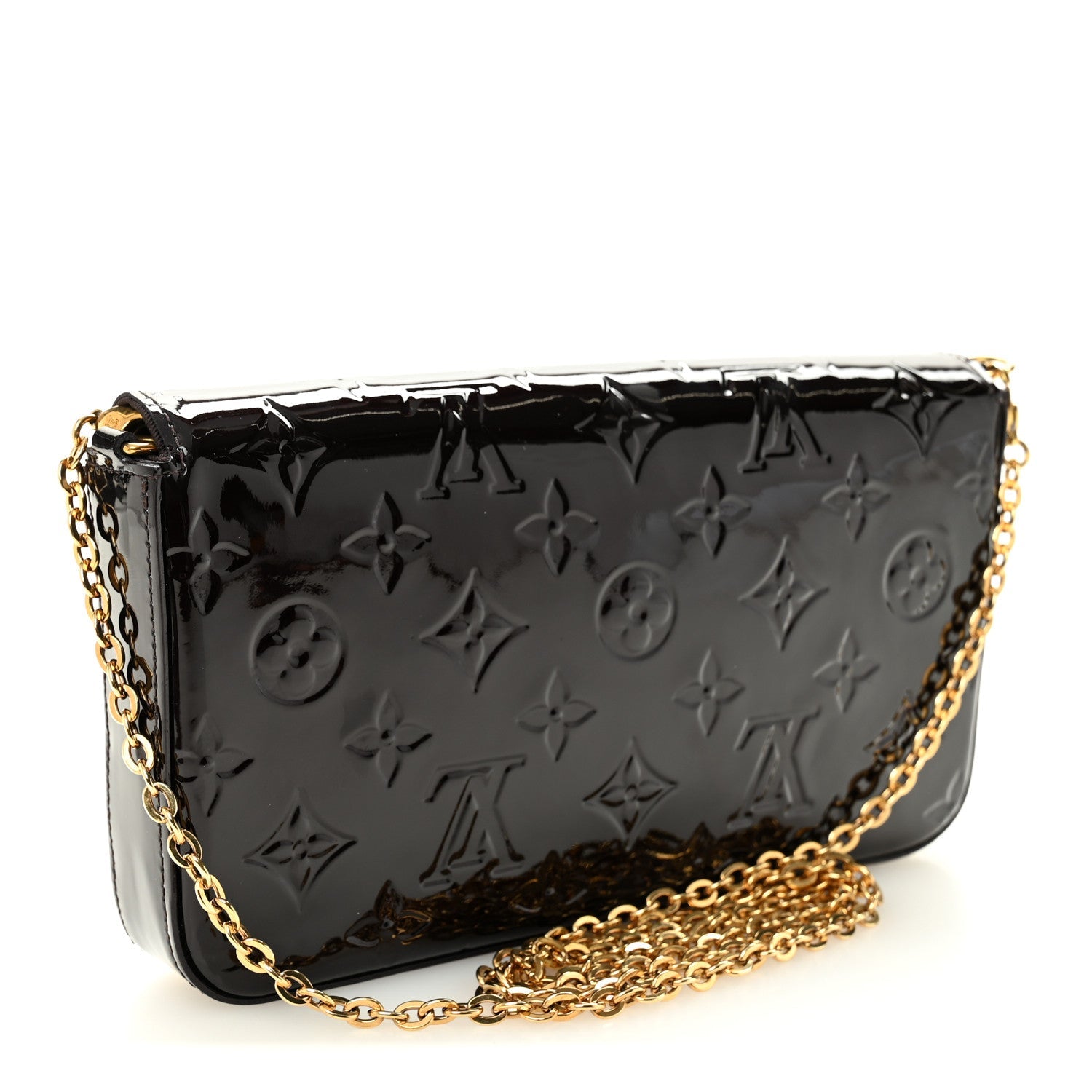 Vernis Pochette Felicie Chain Wallet Amarante