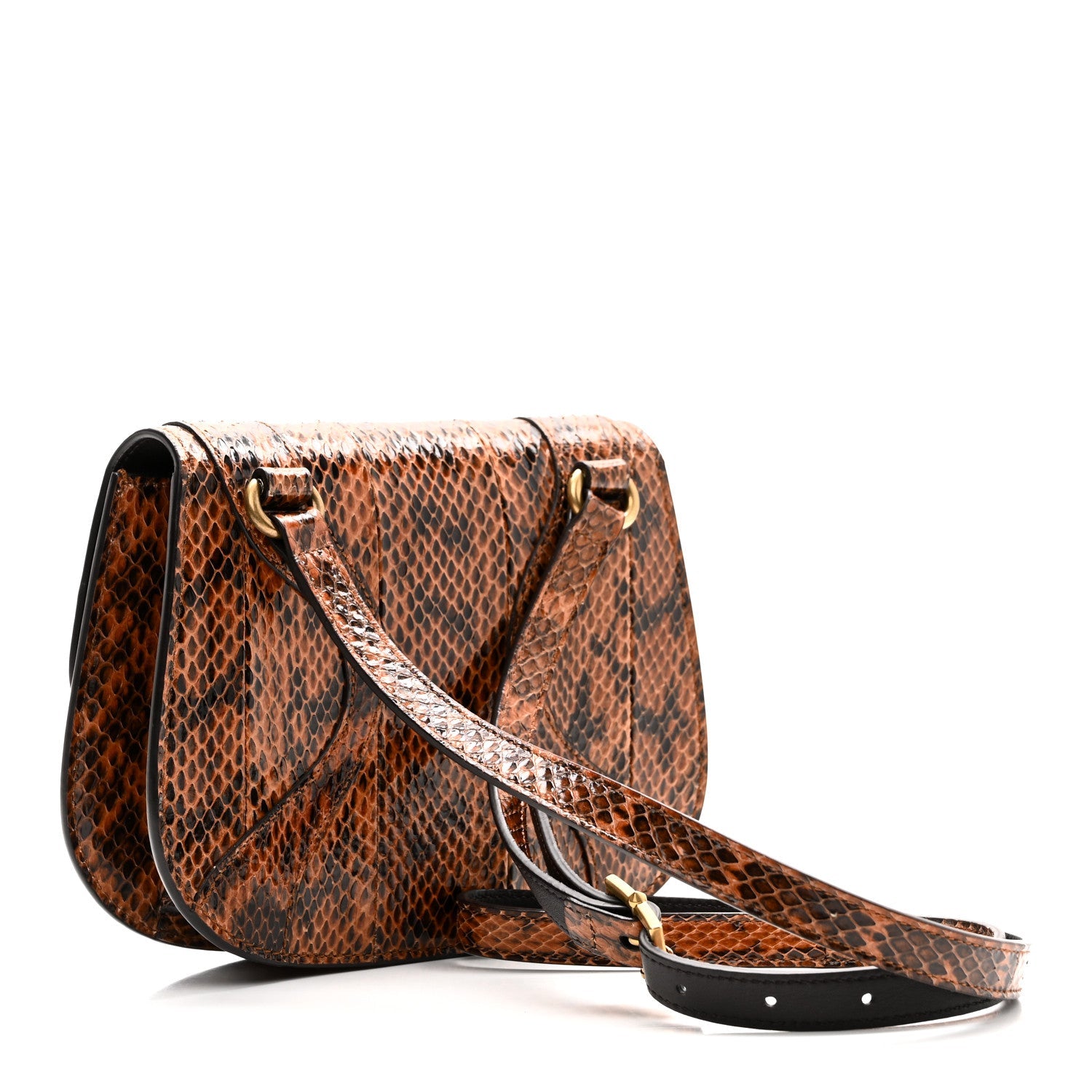 Elaphe Radiata Crystal Small Osiride Shoulder Bag Bright Cuir Ruby