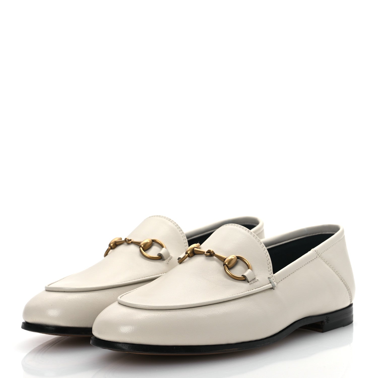 Calfskin Womens Jordaan Loafers 35.5 Mystic White