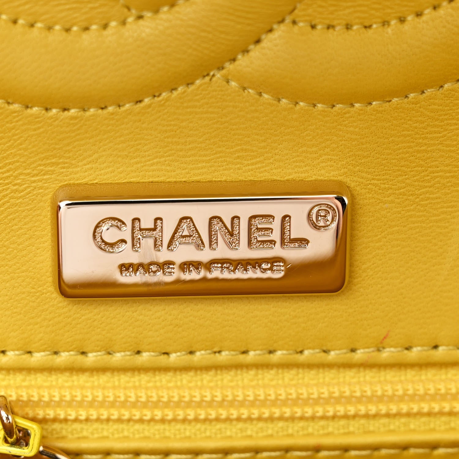 Alligator Medium Double Flap Yellow