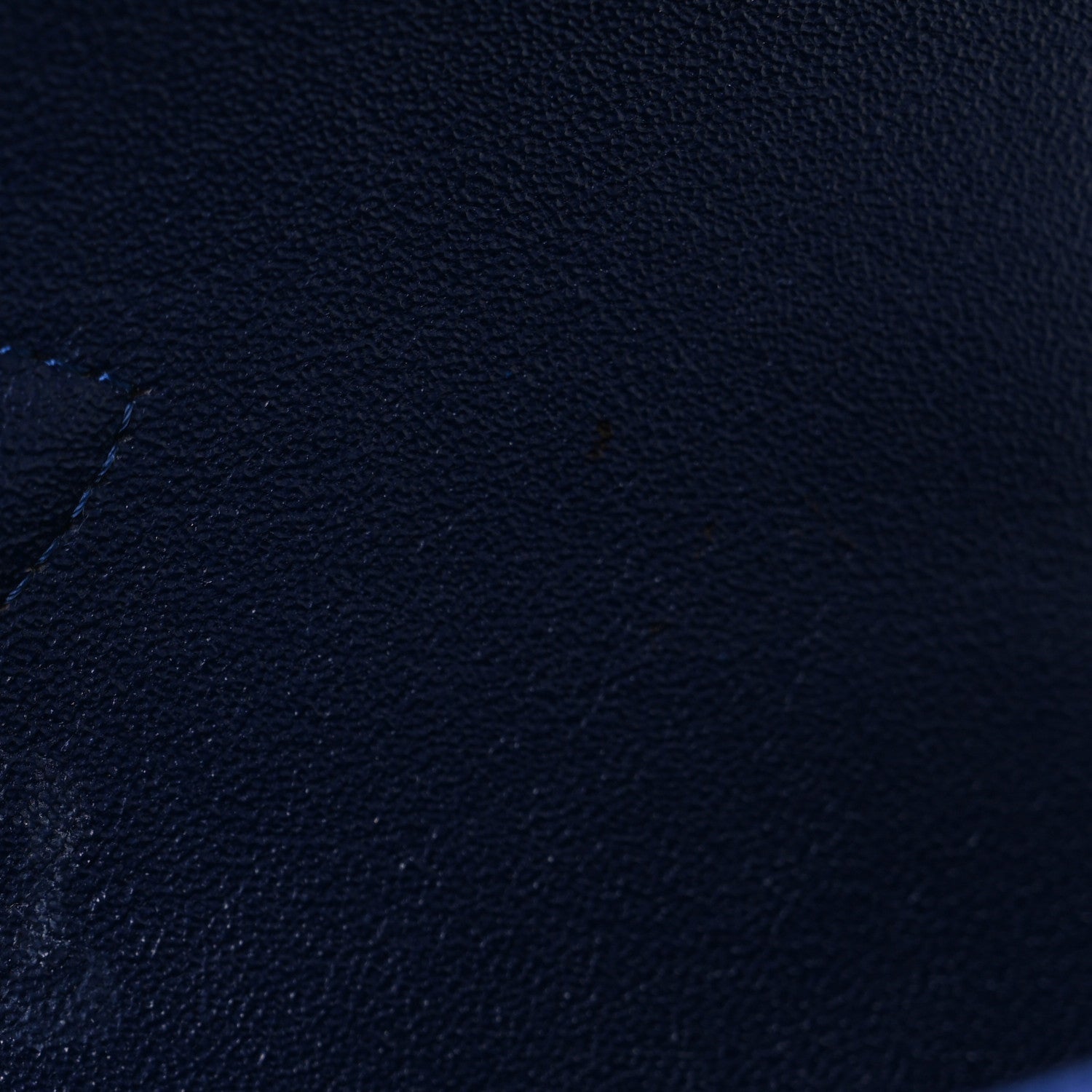 Velvet Quilted Medium Double Flap Navy Blue