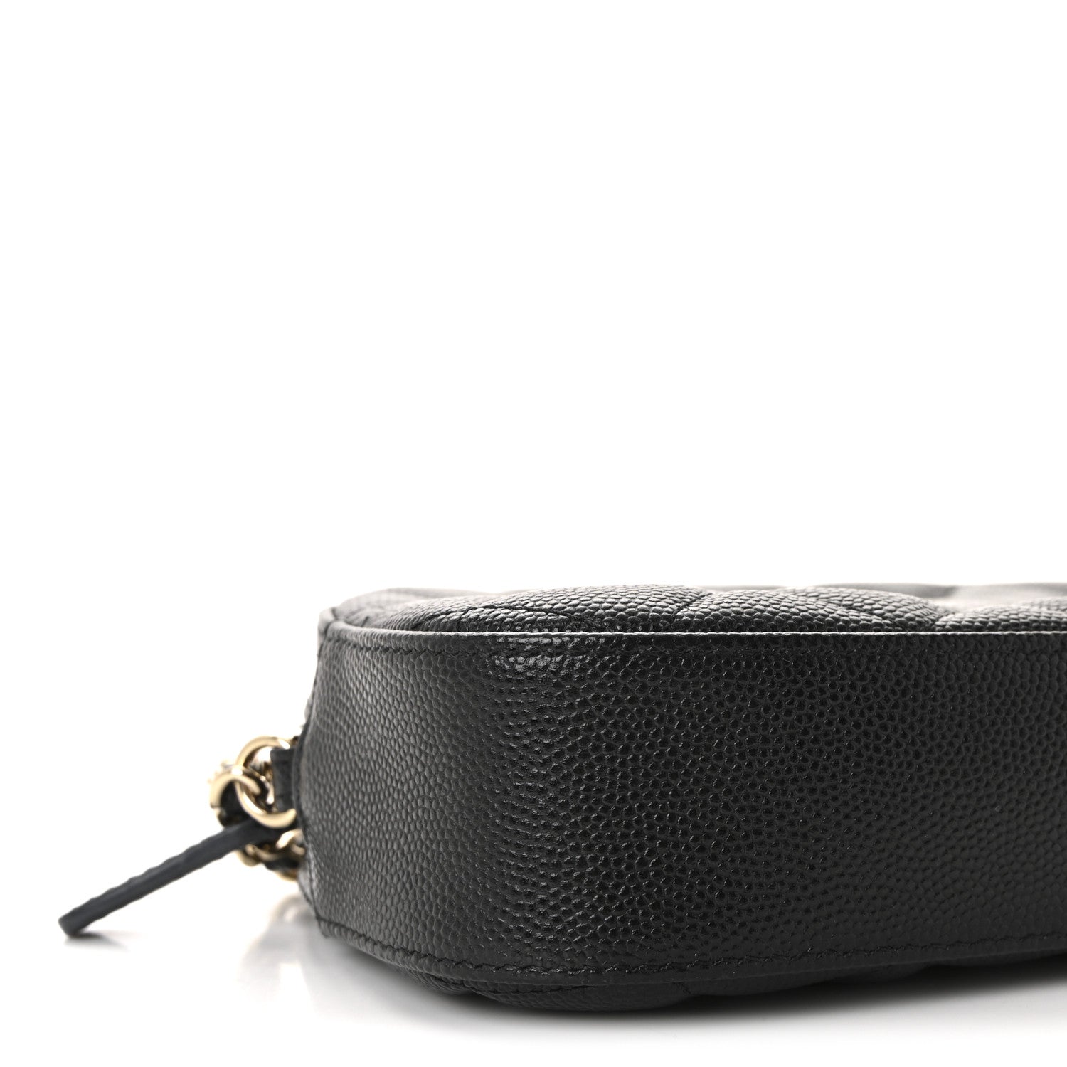Caviar Quilted Vanity With Chain Black