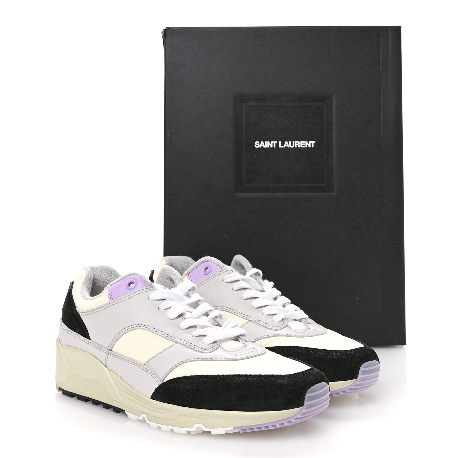 Nylon Calfskin Suede Mens Bump Low Top Sneakers 42 White Air Grey Black Lavender