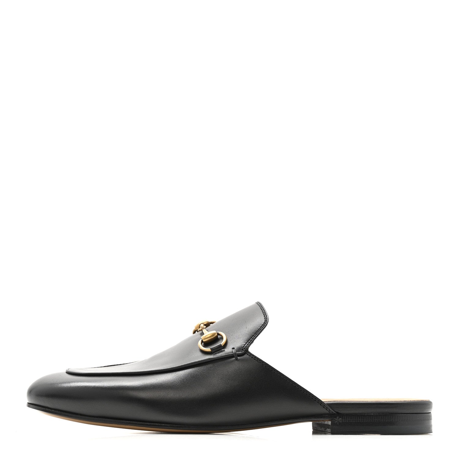 Calfskin Womens Princetown Slippers 40 Black