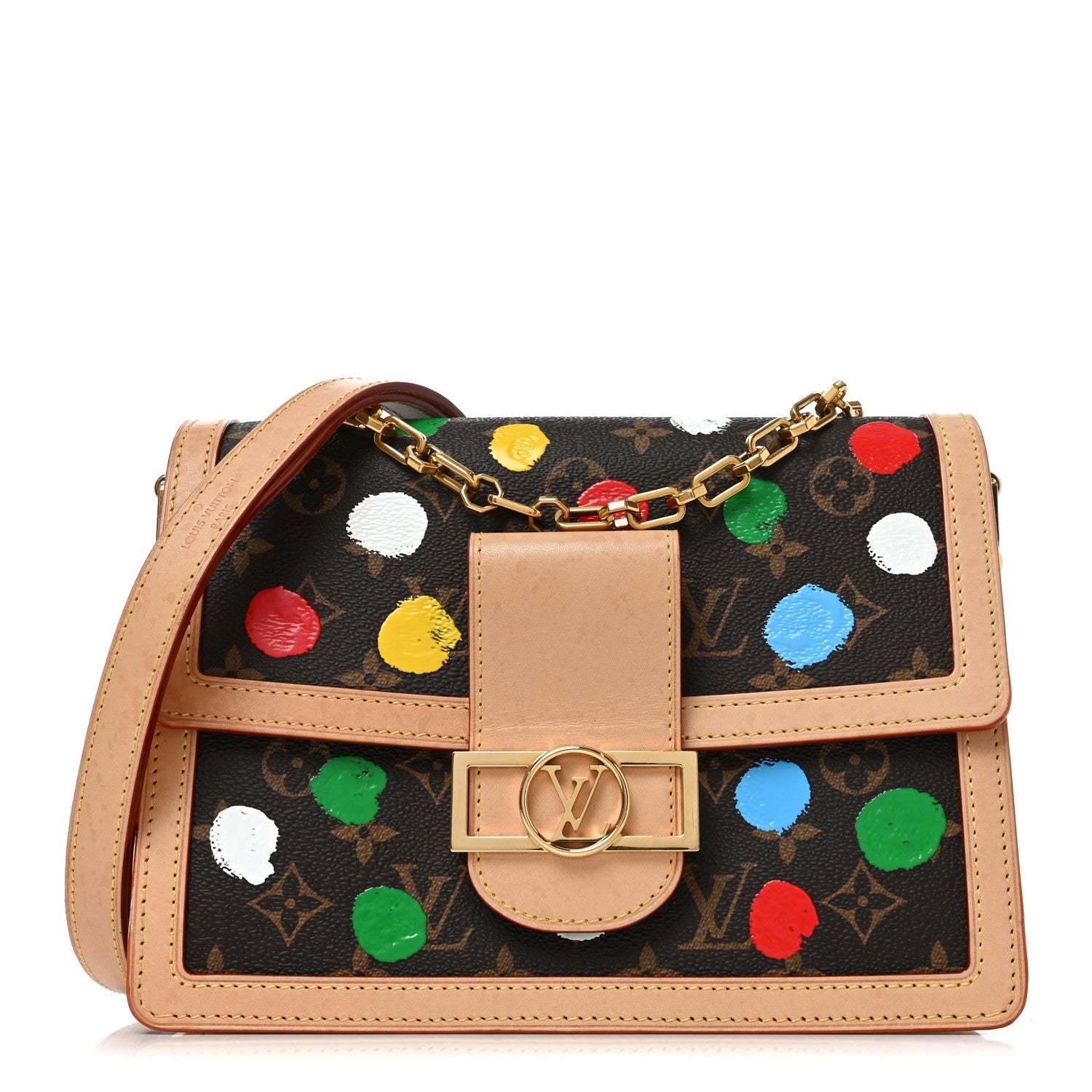 LV X YK Monogram Dots Dauphine Multicolor