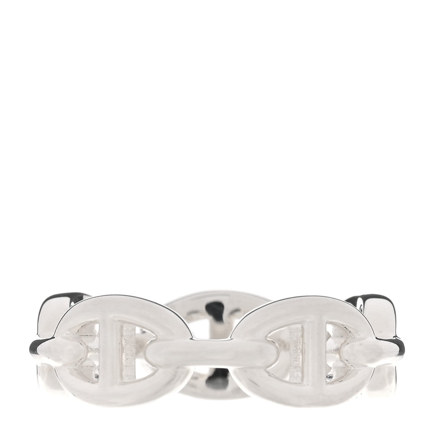 Sterling Silver PM Chaine d'Ancre Enchainee Band Ring 56 7.5