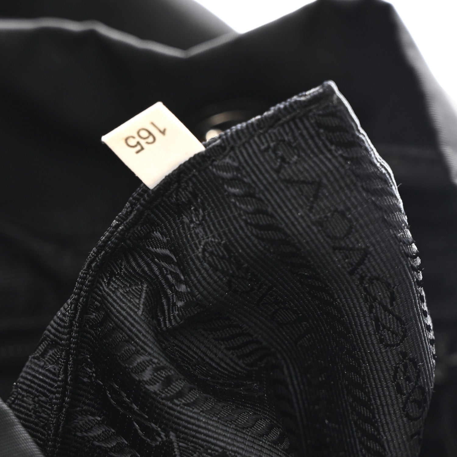 Tessuto Nylon Saffiano Medium Backpack Black