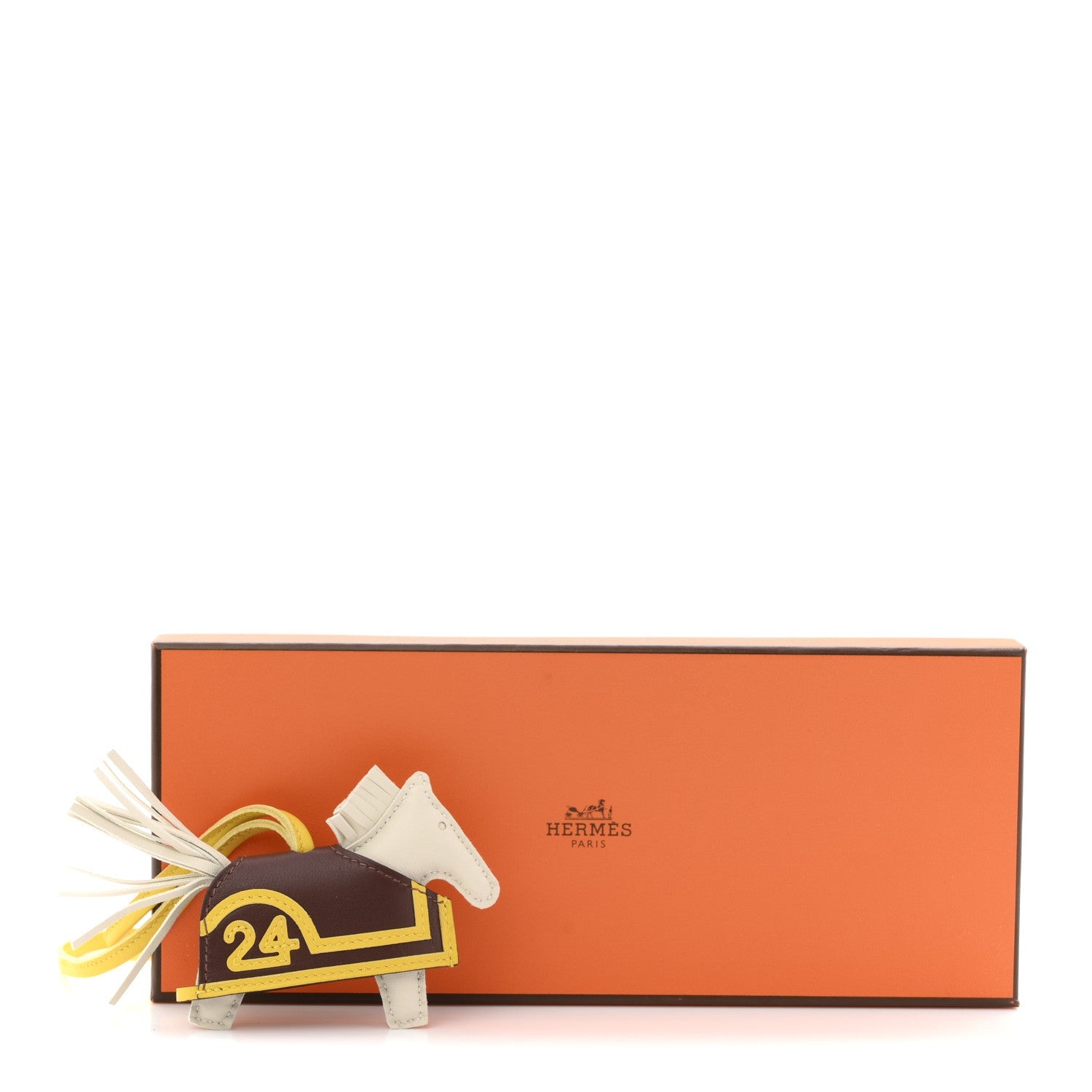 Milo Lambskin Grigri Rodeo Robeo 24 Bag Charm PM Craie Terre Jaune De Naples