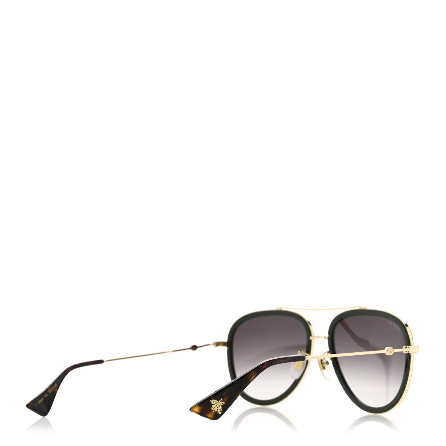 Metal Web Aviator Sunglasses GG0062S Green Red