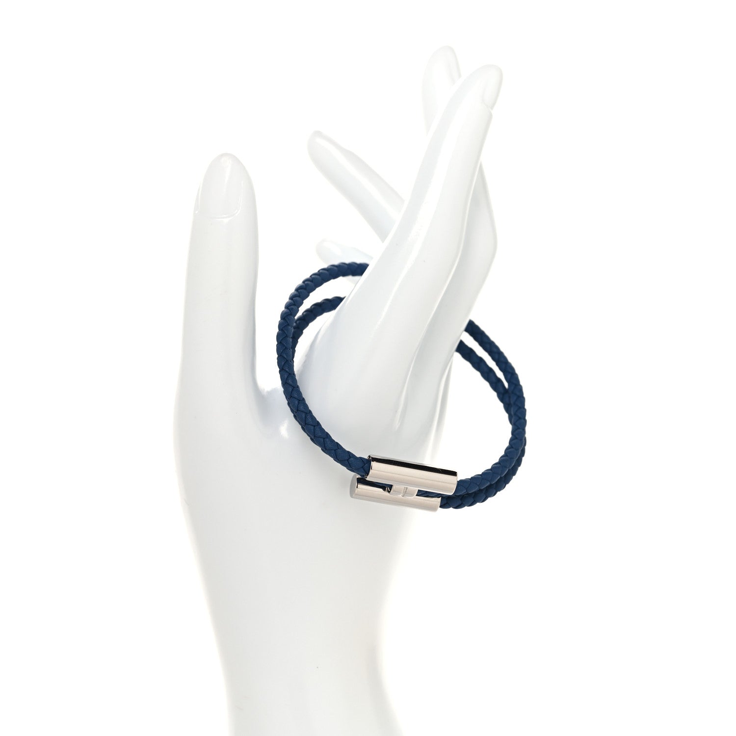 Swift Double Wrap Cord Tournis Tresse Bracelet Navy