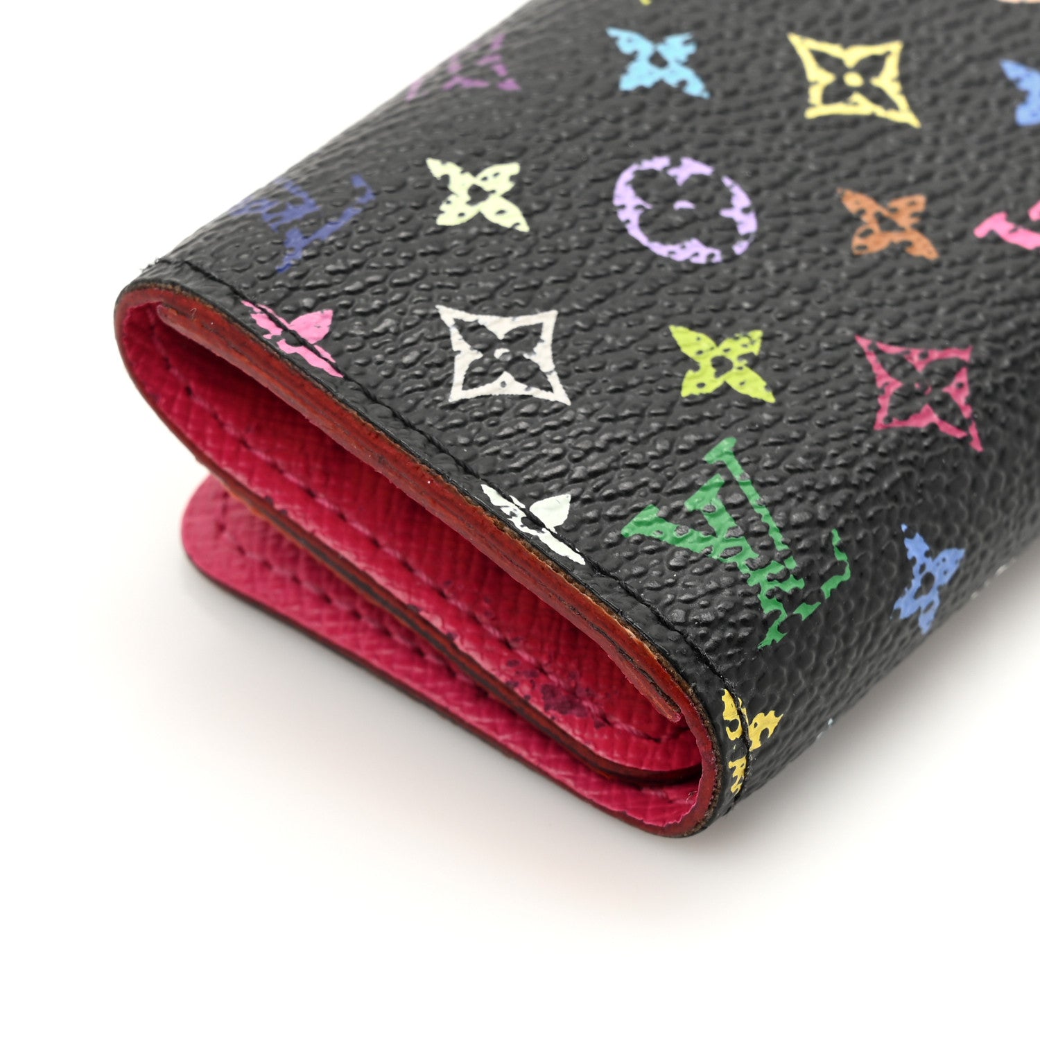 Monogram Multicolor Multicles 4 Key Holder Black Grenade