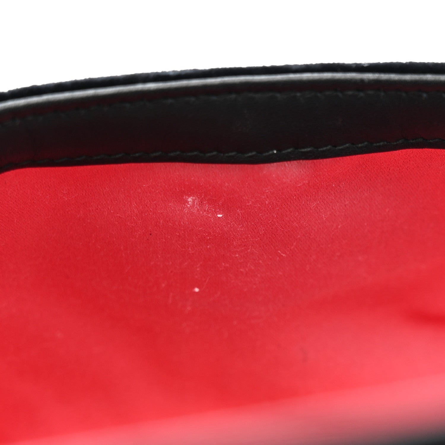 Velvet Matelasse Mini GG Marmont Shoulder Bag Black