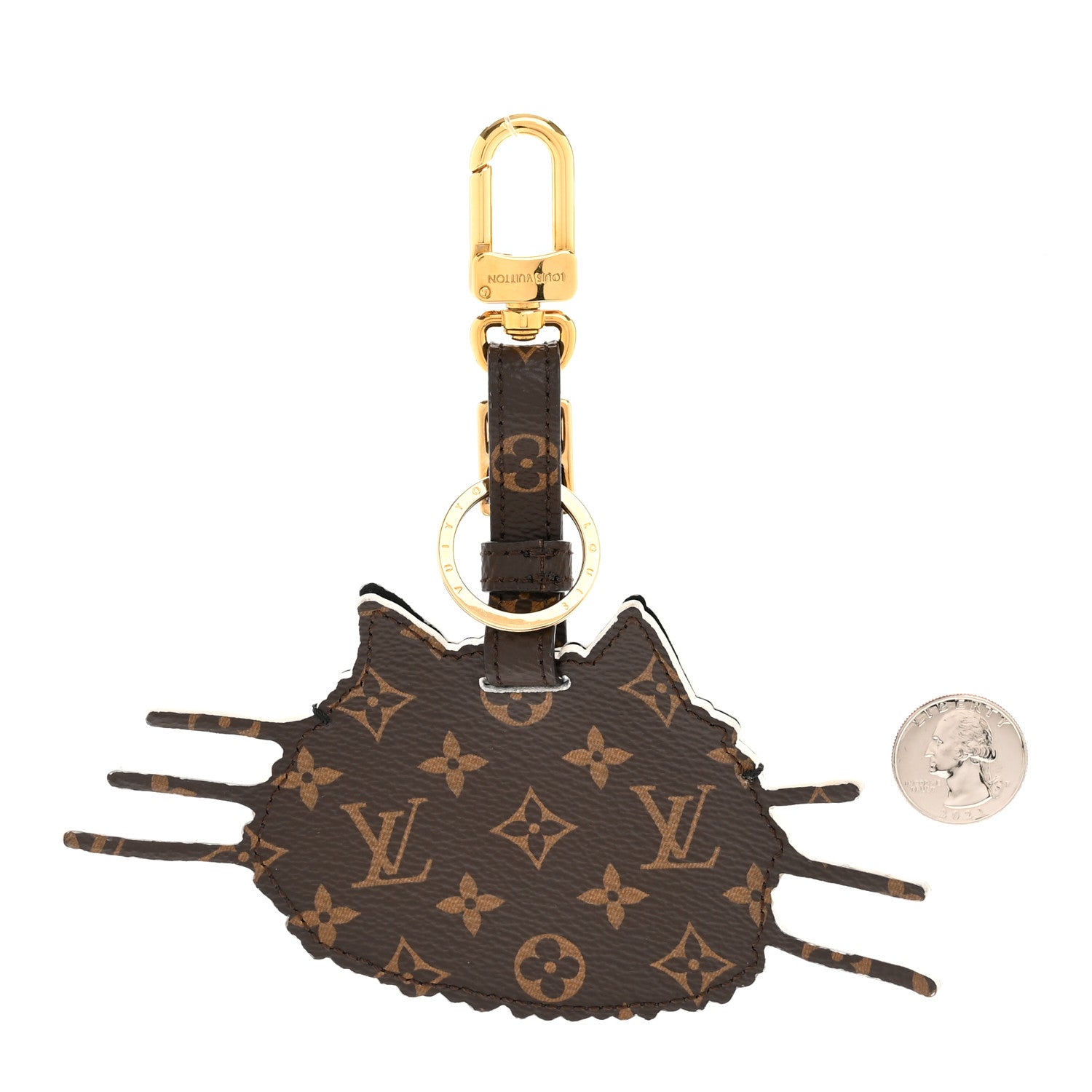 Epi Monogram Catogram Bag Charm Key Holder Gris