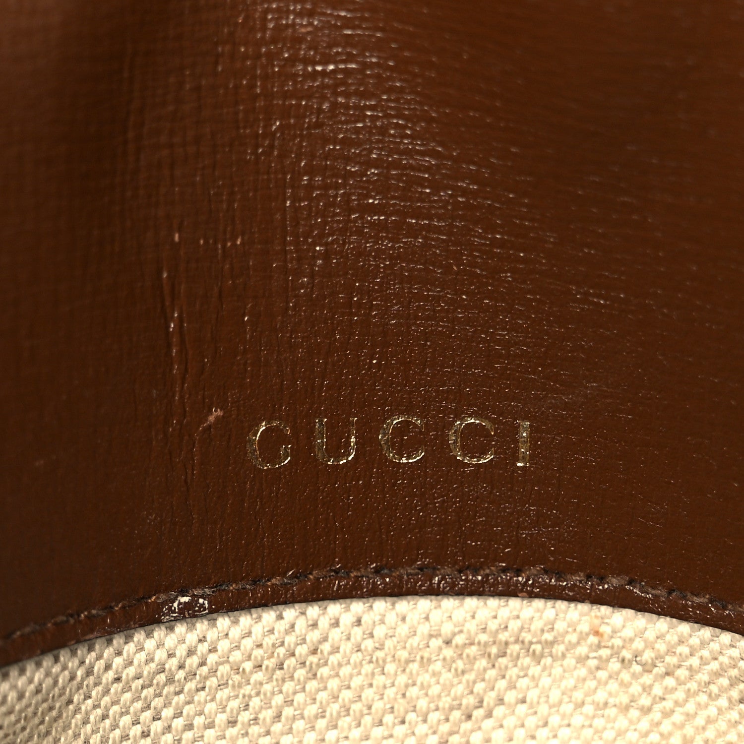 GG Supreme Monogram Web Mini Horsebit 1955 Shoulder Bag Beige Brown Sugar