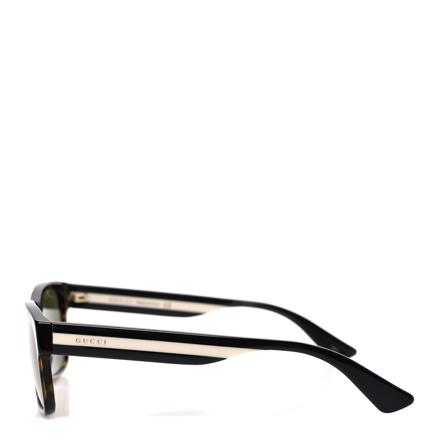Acetate Square Frame Web Sunglasses GG0340S Havana