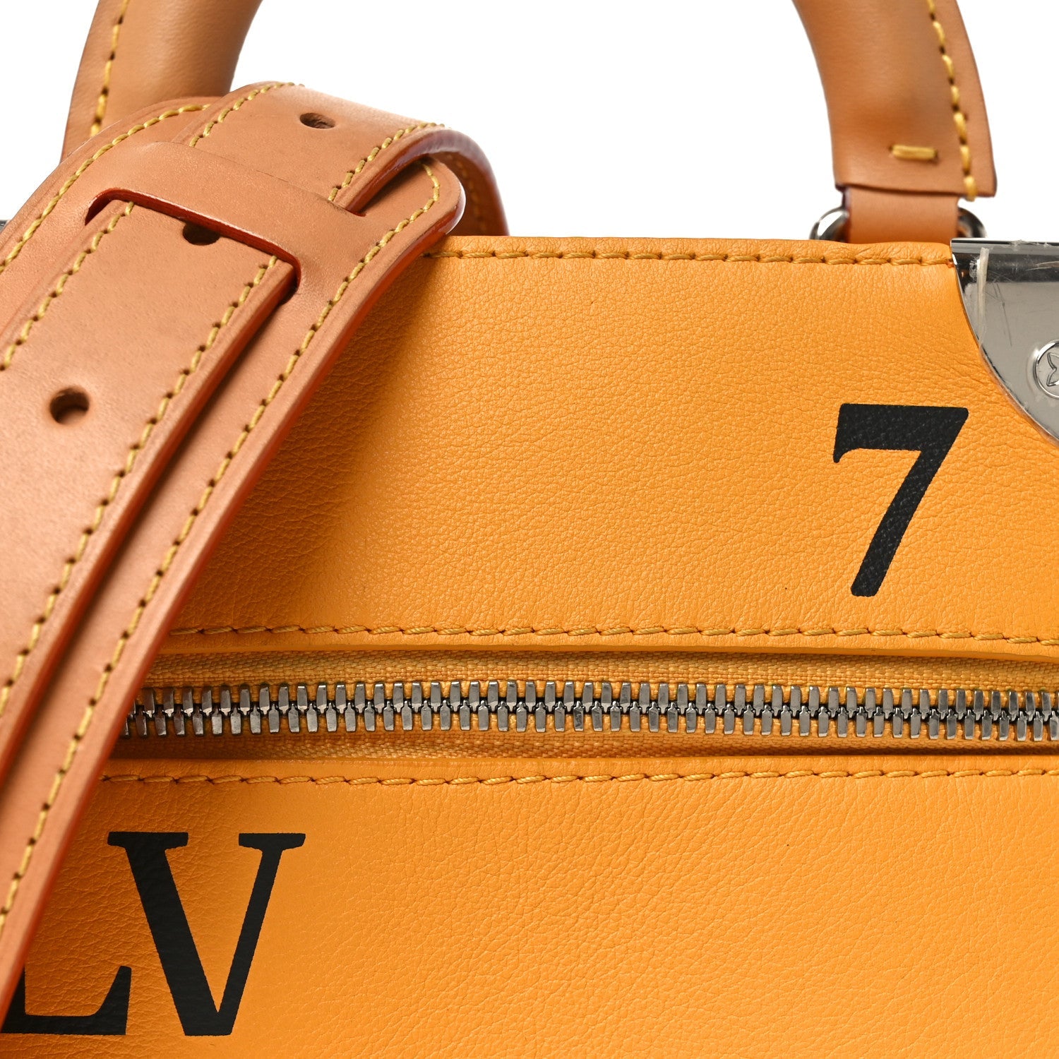Calfskin N°7 Vertical Box Trunk Yellow