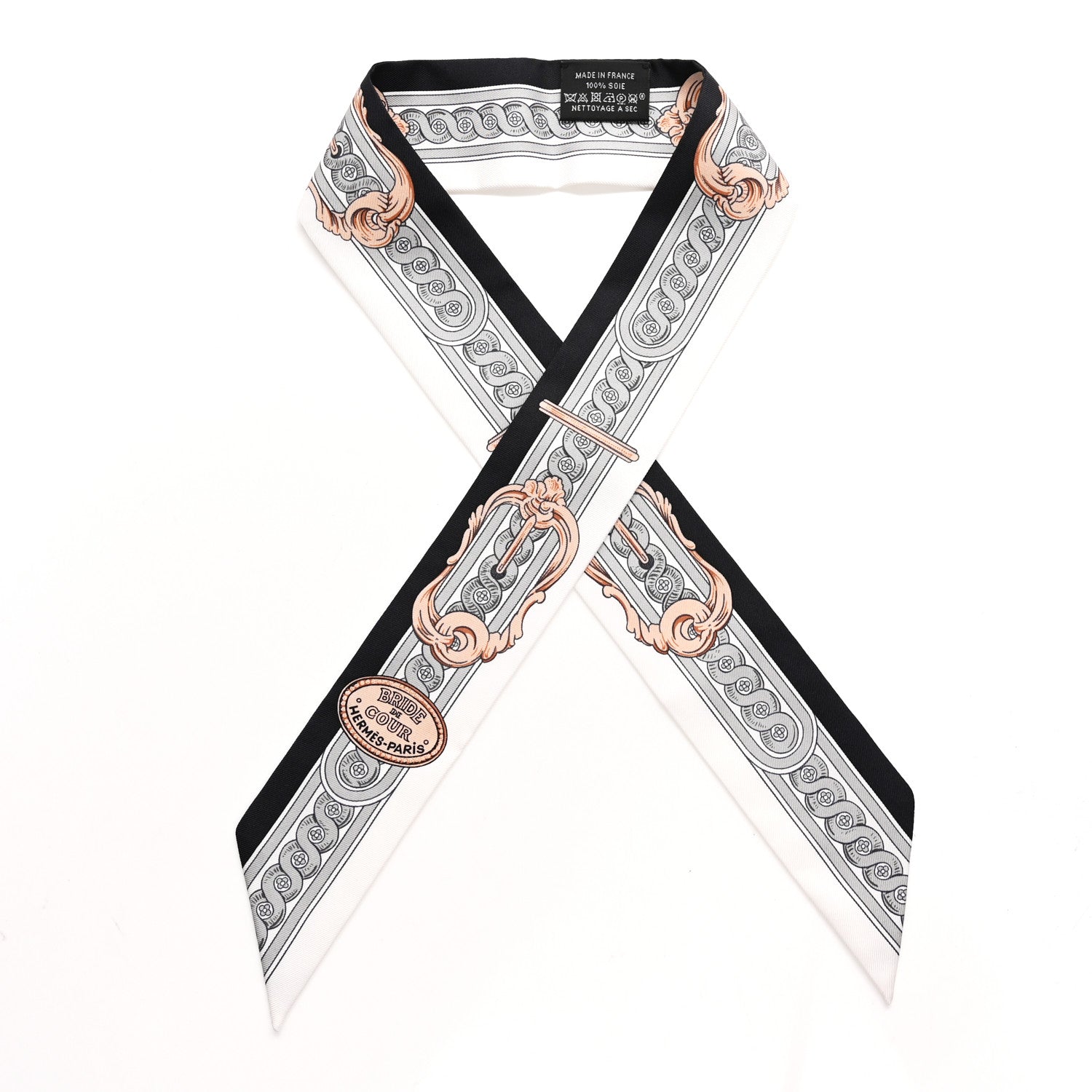 Silk Bride De Cour Twilly Black White Or Rose