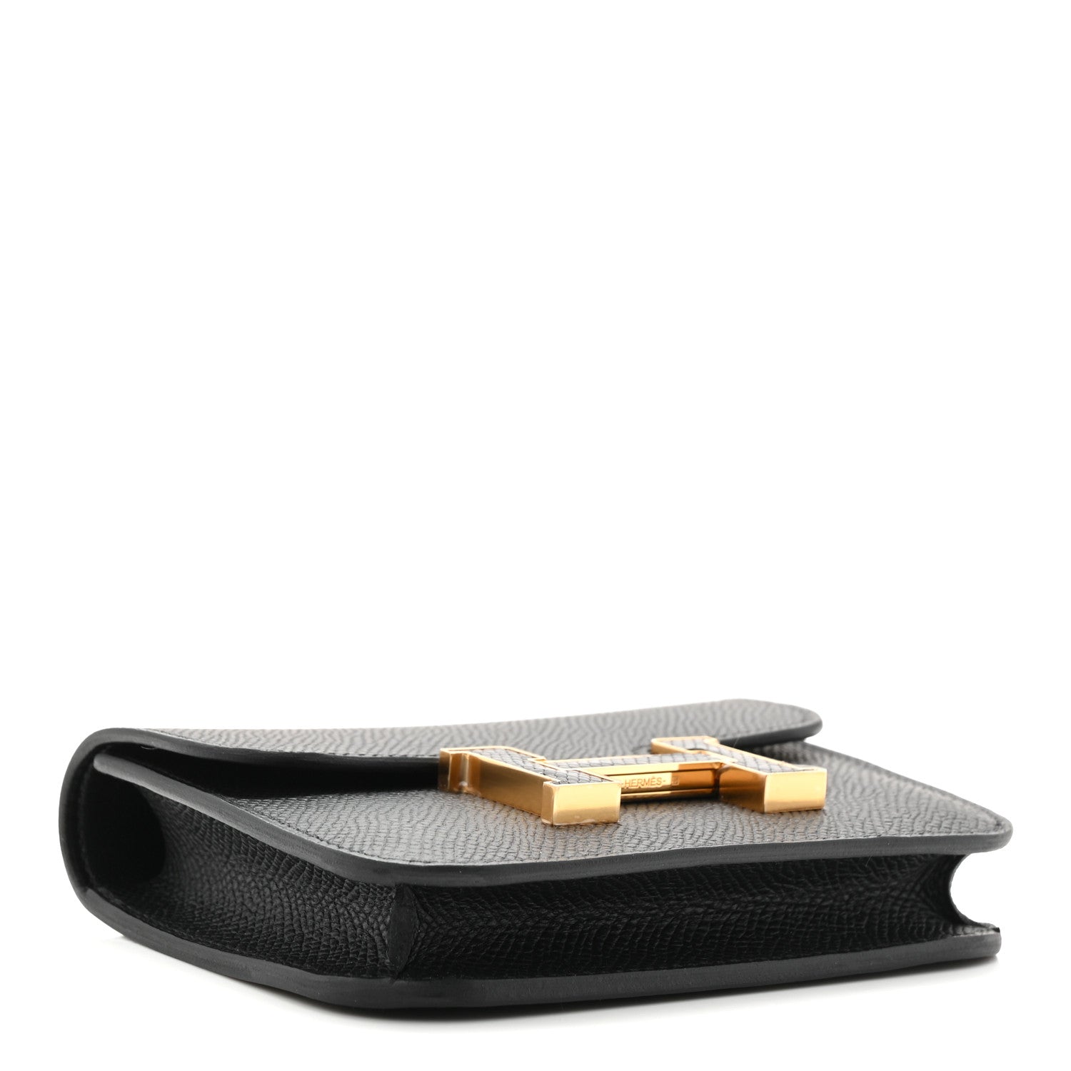 Epsom Lizard Constance Slim Wallet Black