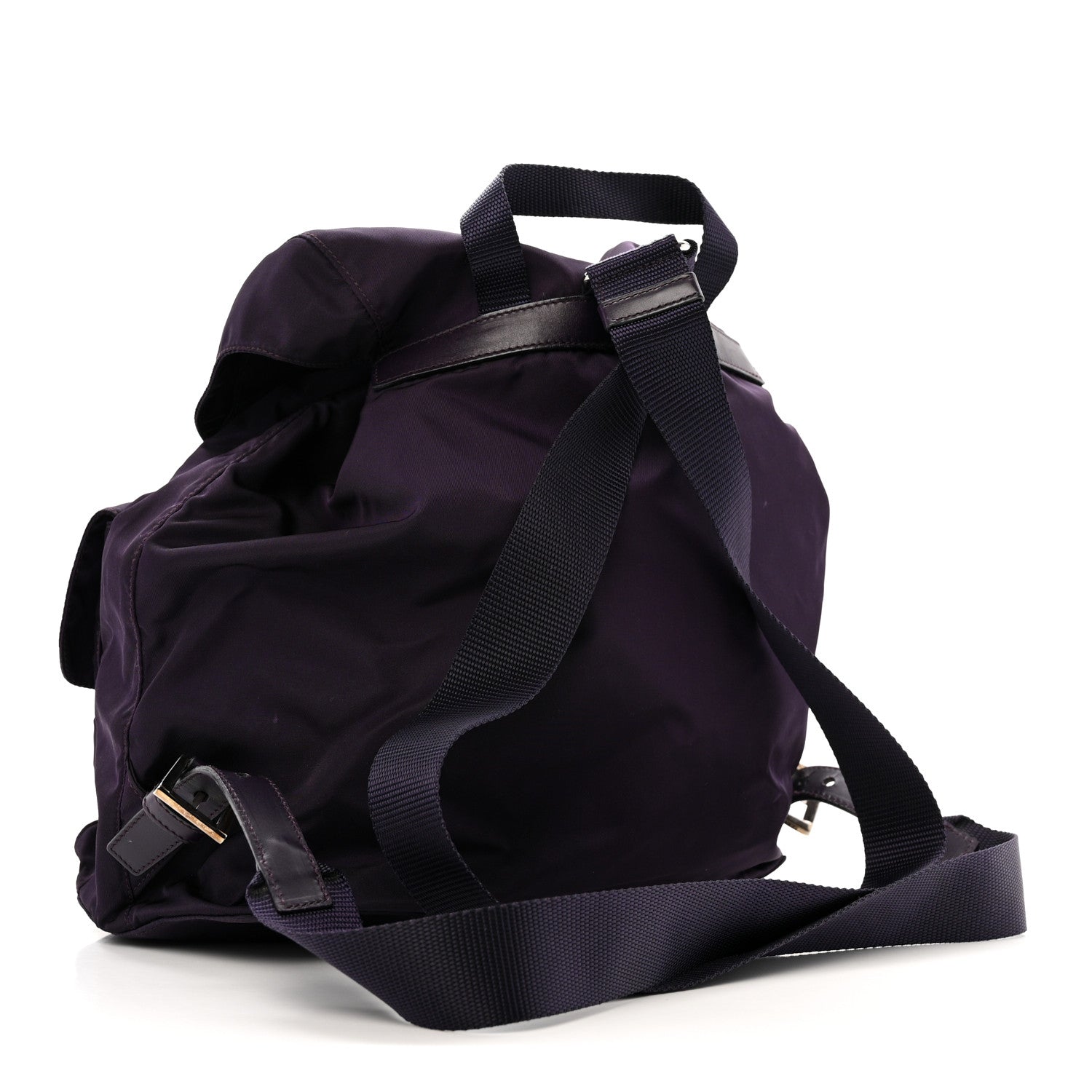 Tessuto Nylon Saffiano Medium Backpack Purple