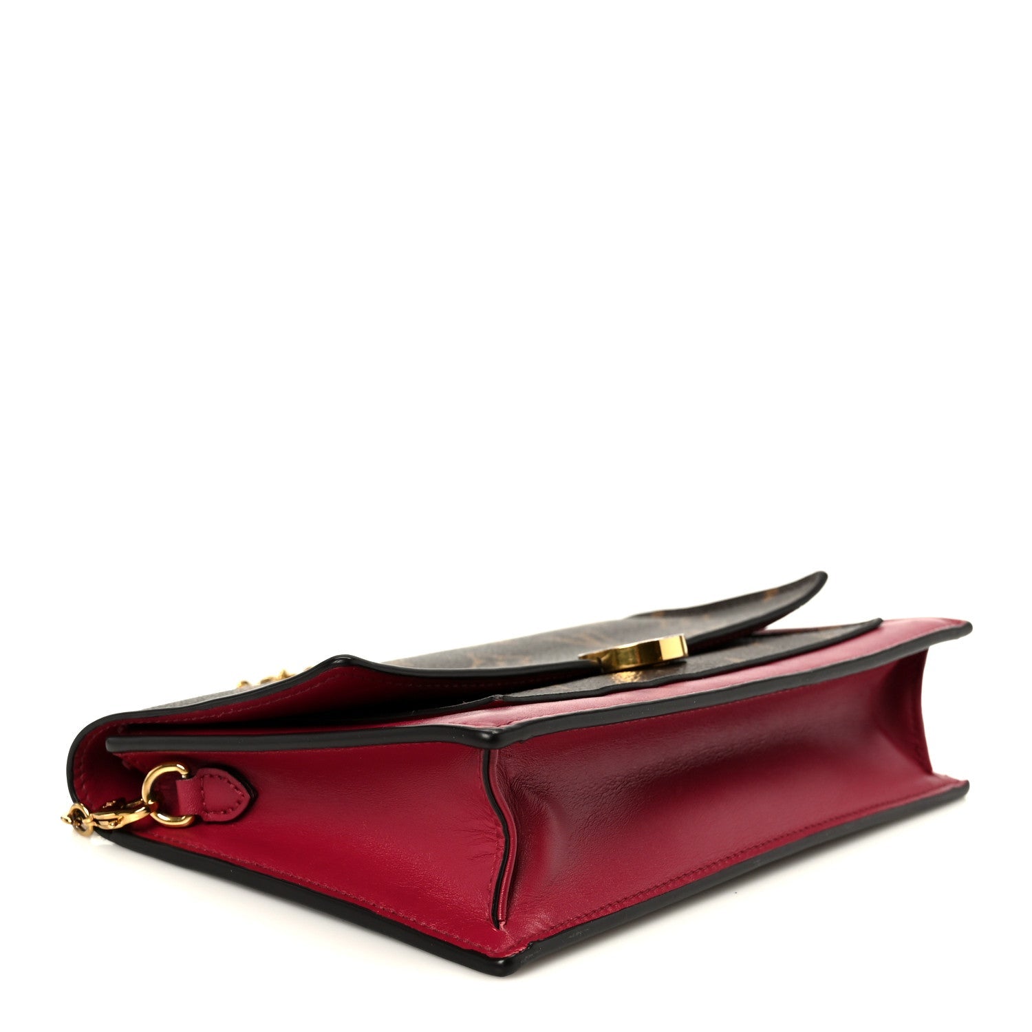 Monogram Flore Chain Wallet Fuchsia