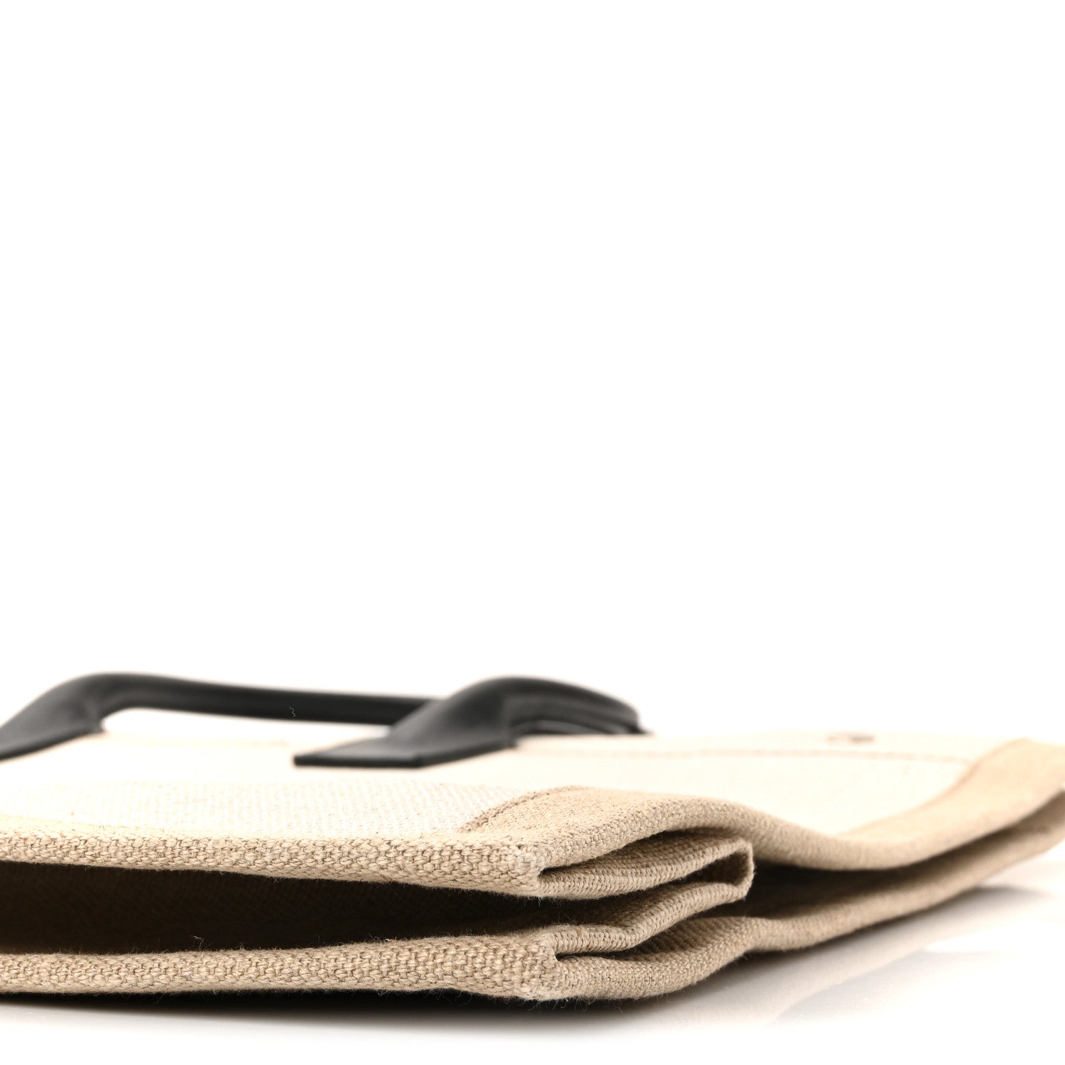 Linen Calfskin Rive Gauche Tote Optic White