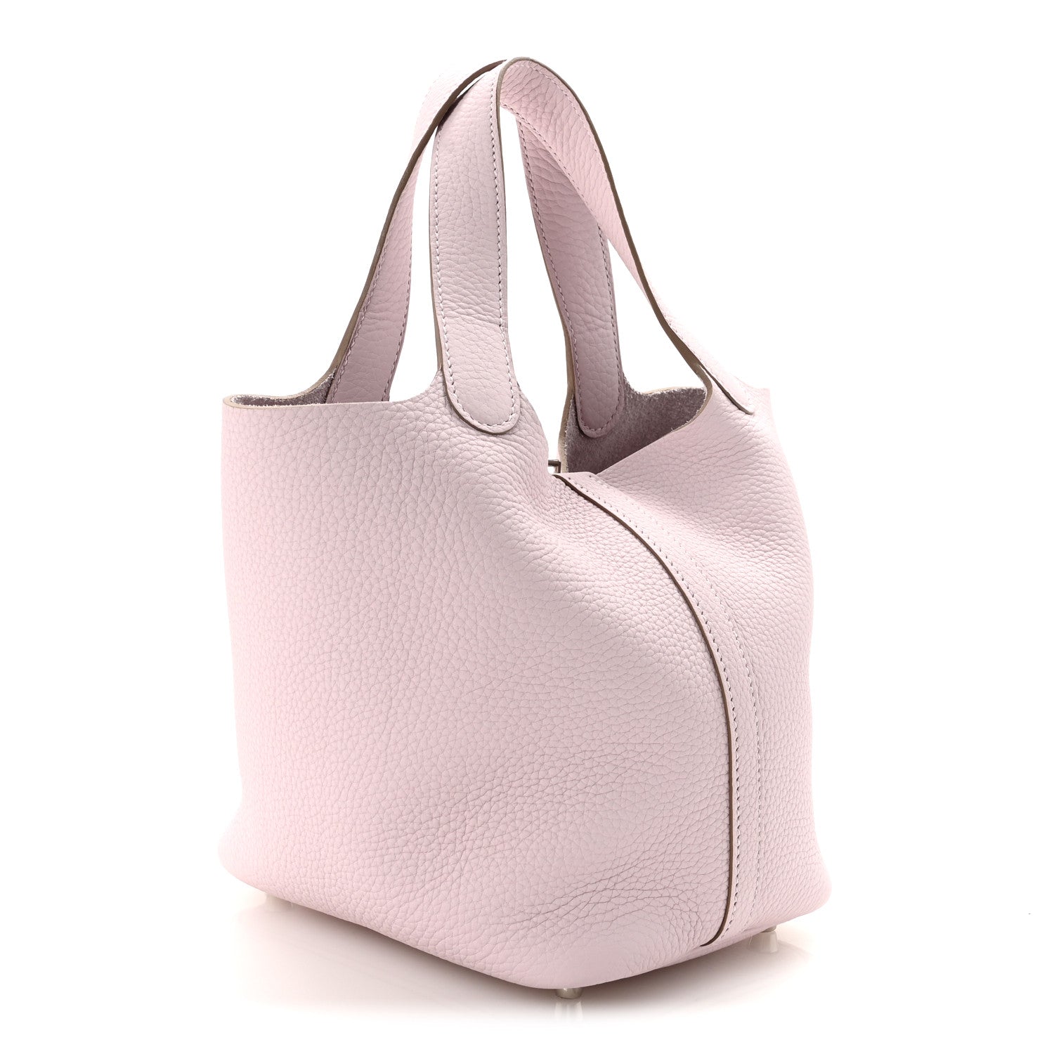 Taurillon Clemence Picotin Lock 18 PM Mauve Pale