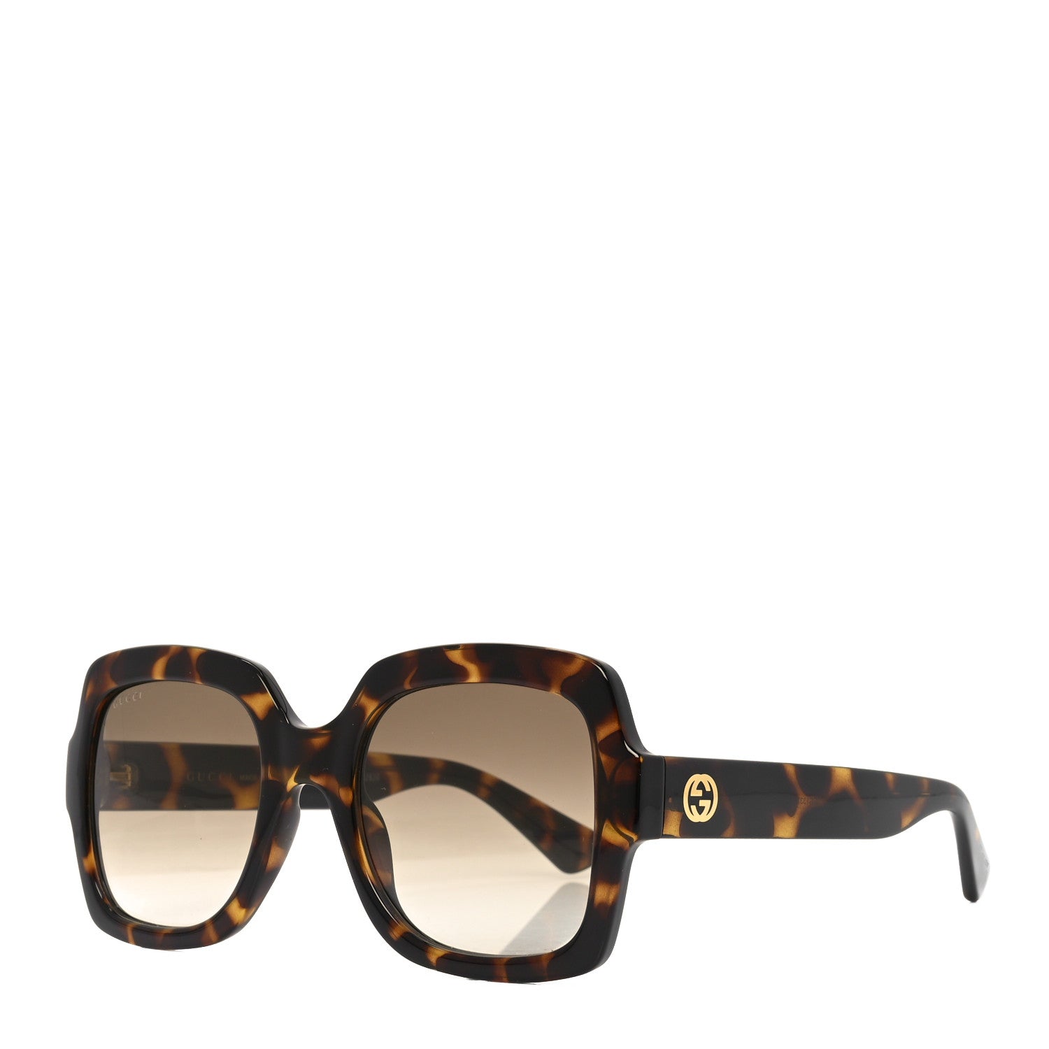 Acetate Square Frame Sunglasses GG1337S Havana