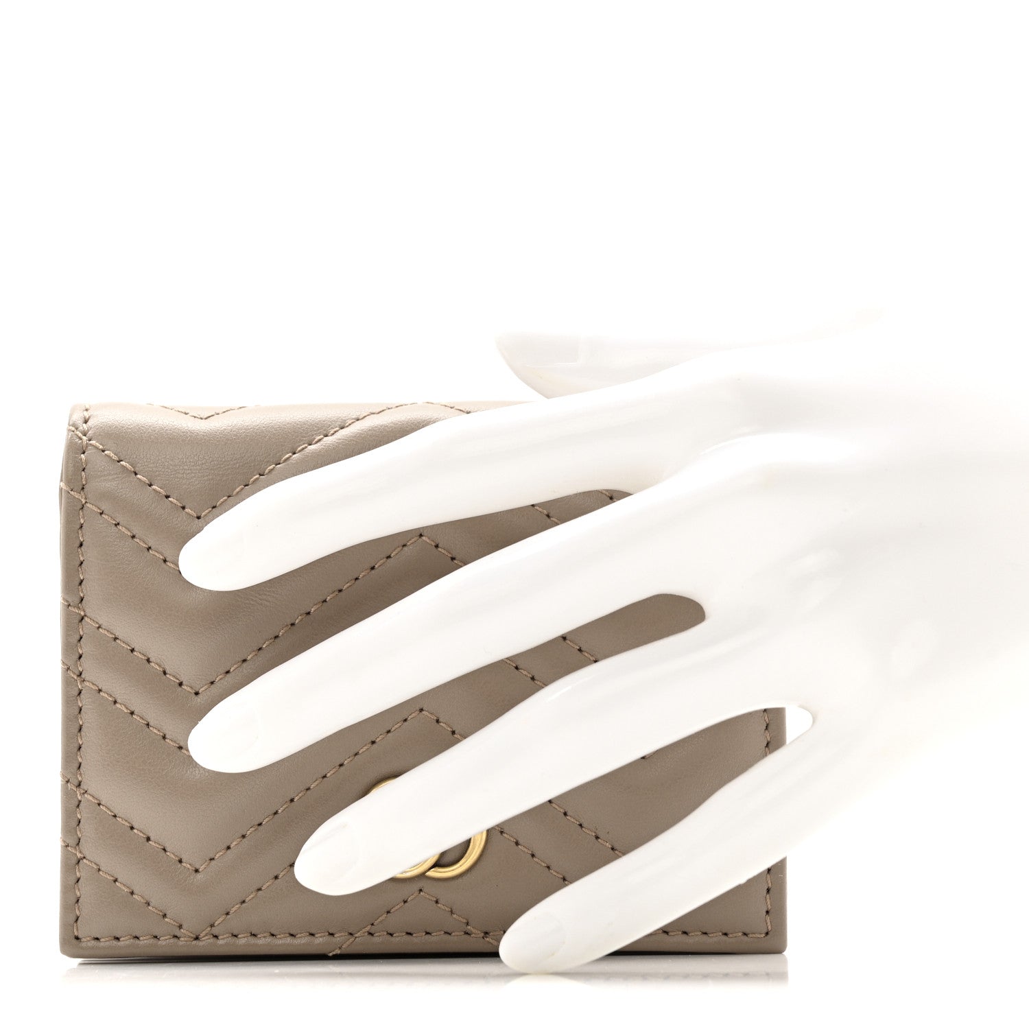 Calfskin Matelasse GG Marmont Card Case Wallet Porcelain Rose