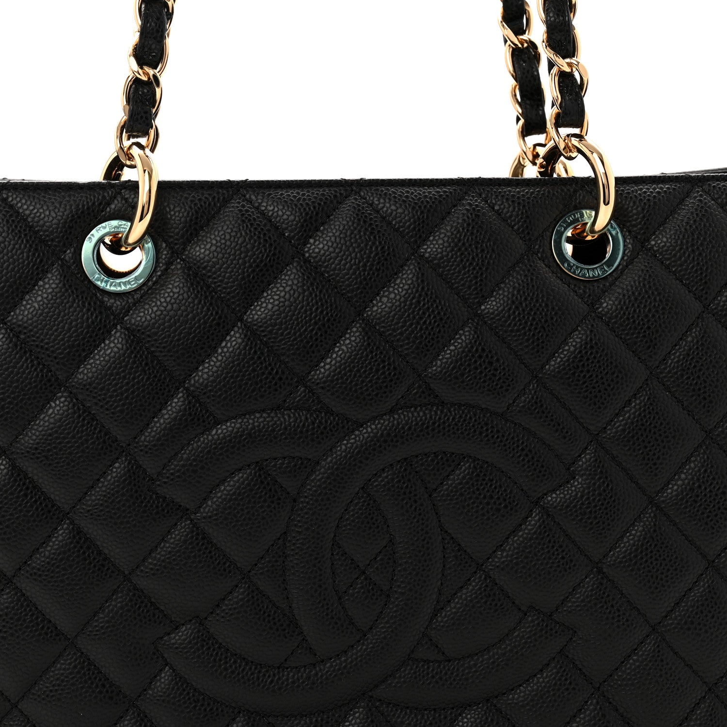 Caviar Quilted XL Grand Shopping Tote GST Black