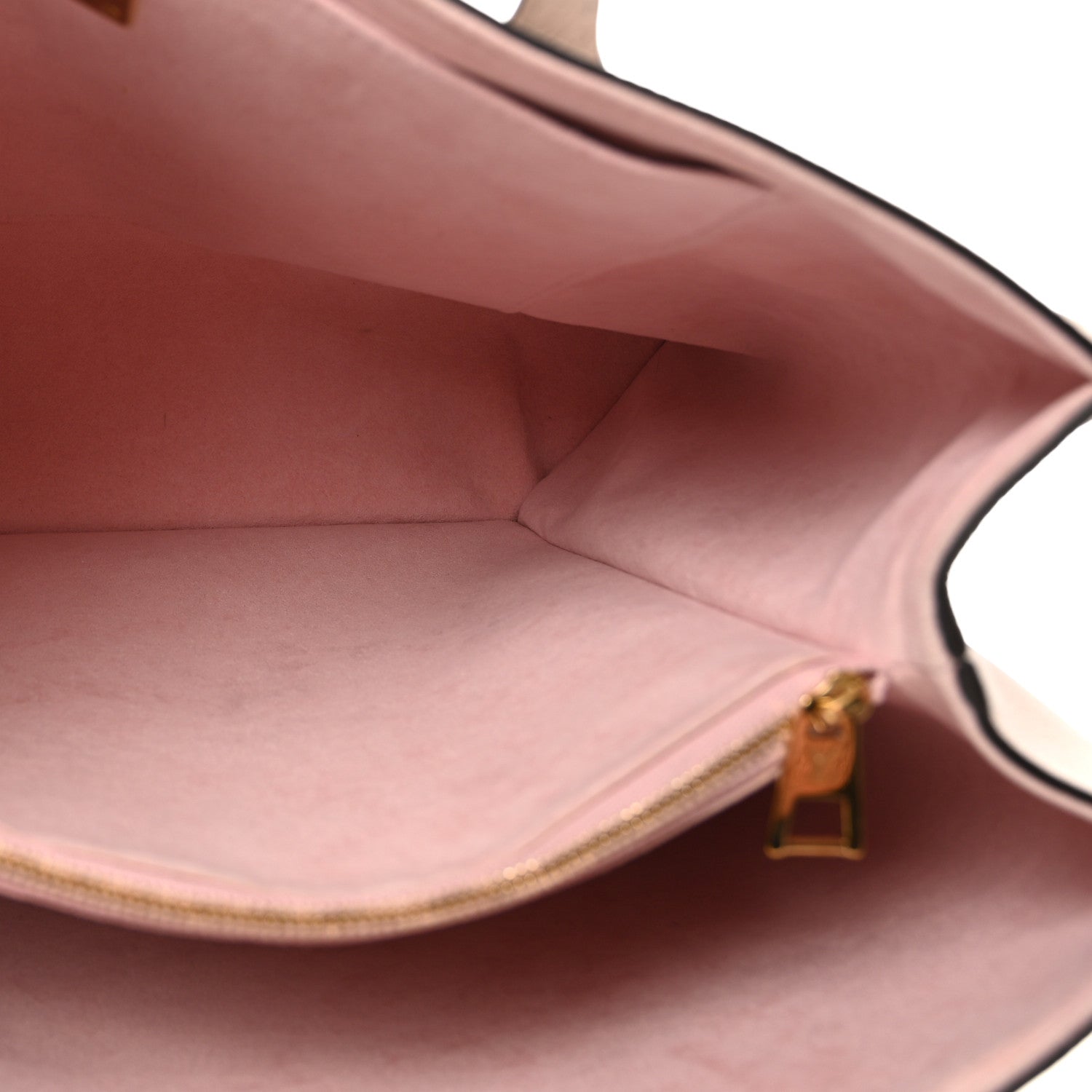 Grained Calfskin Lockme Shopper Greige