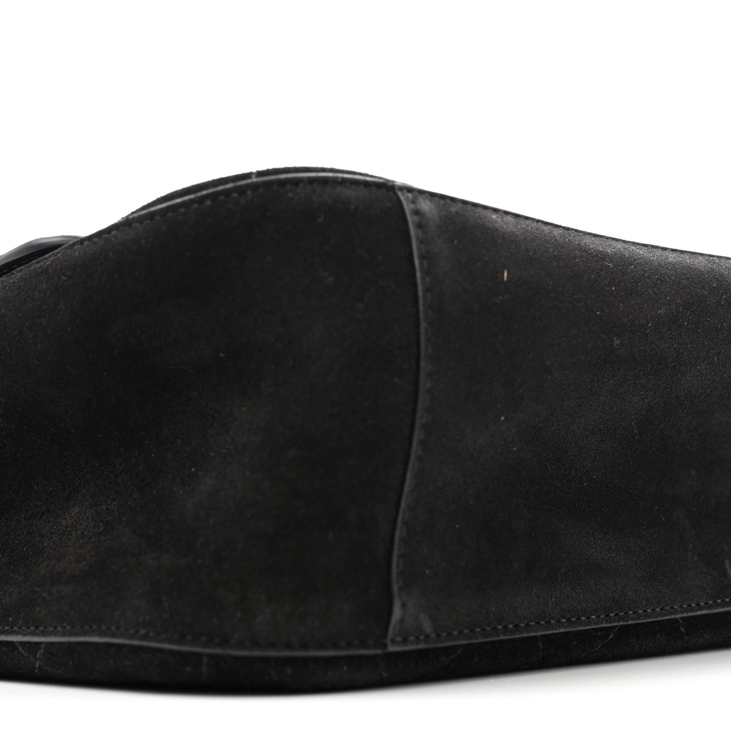 Suede Calfskin Small Souplissimo Maxi Flap Black