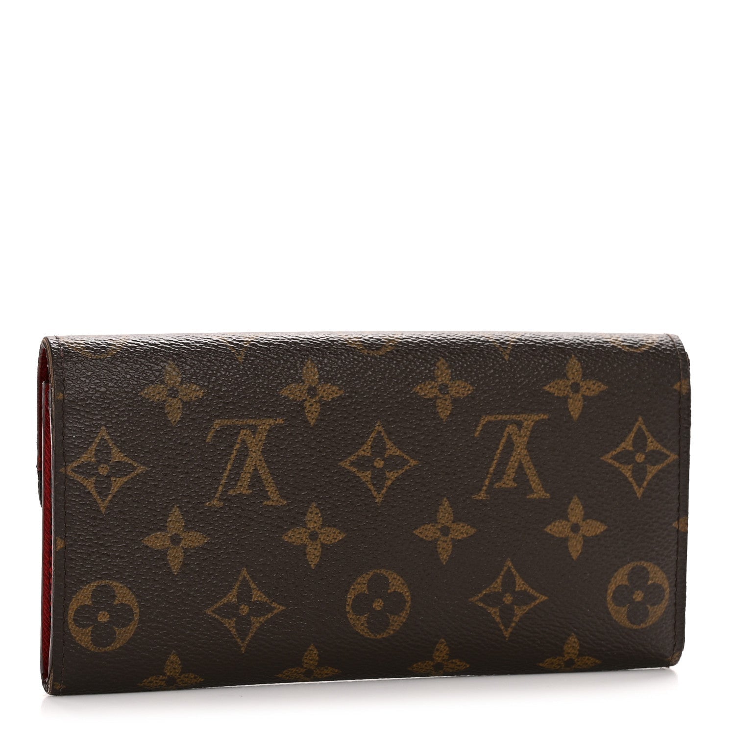 Damier Ebene Emilie Wallet Red