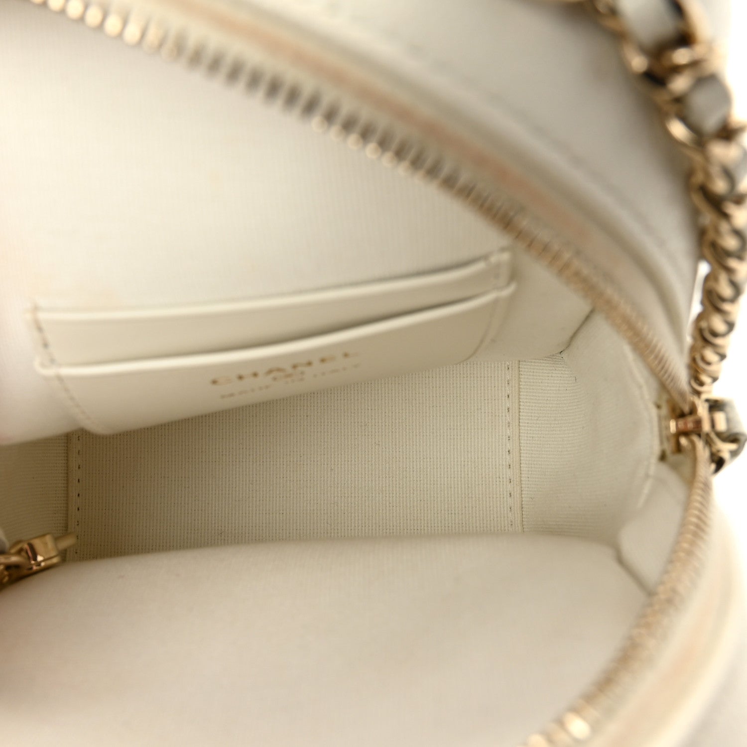 Caviar Quilted CC Mini Classic Backpack White