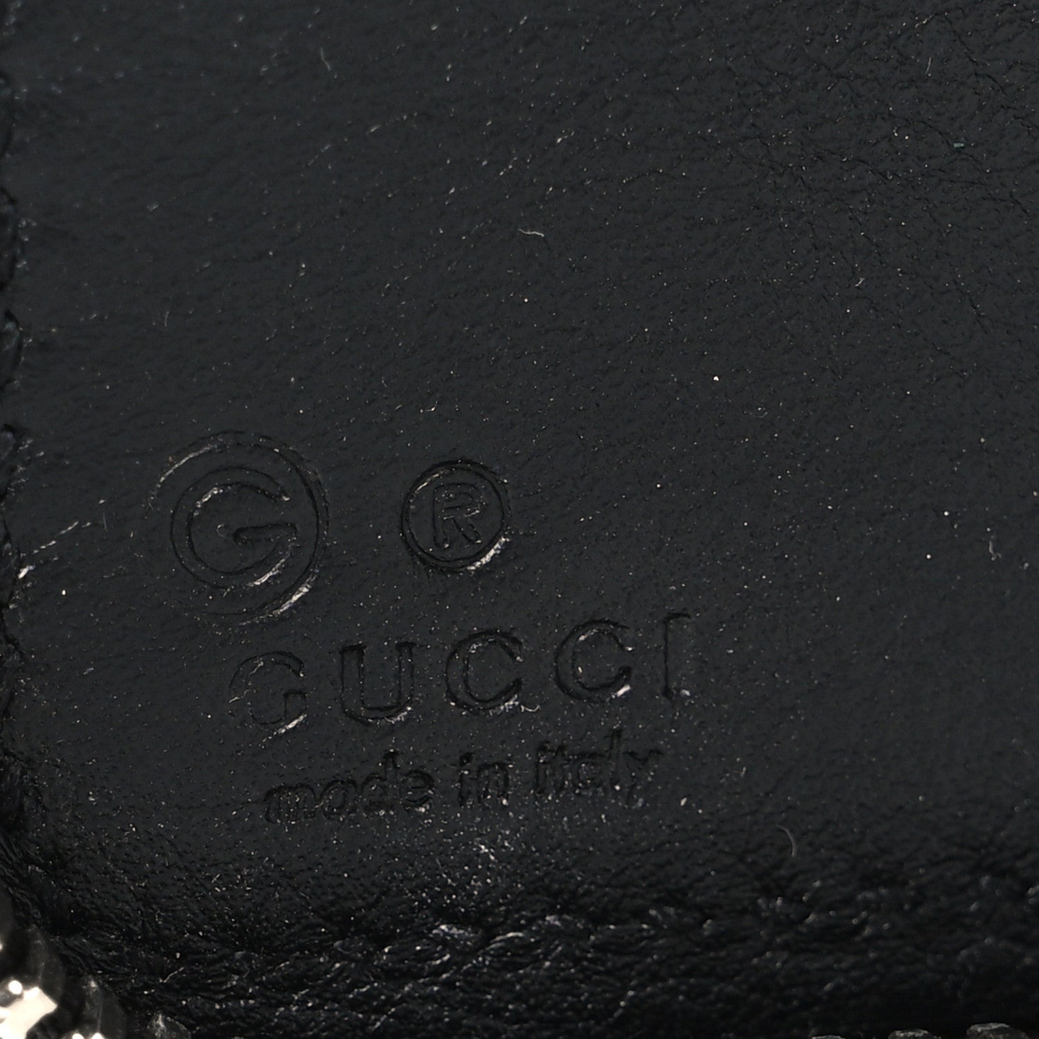 Microguccissima Zip Around Top Handle Travel Wallet Black