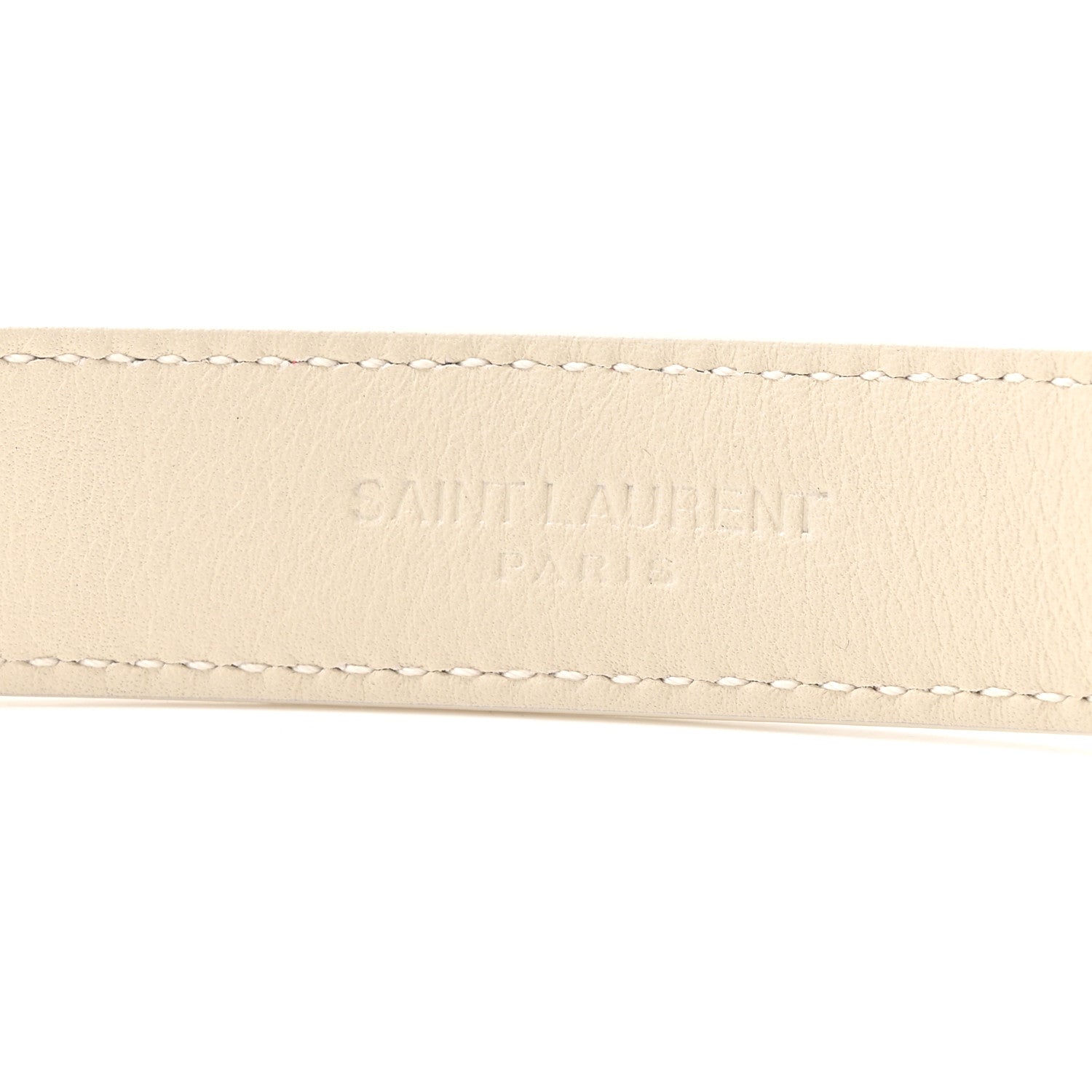 Smooth Calfskin Monogram Square Buckle Belt 80 32 Crema Soft