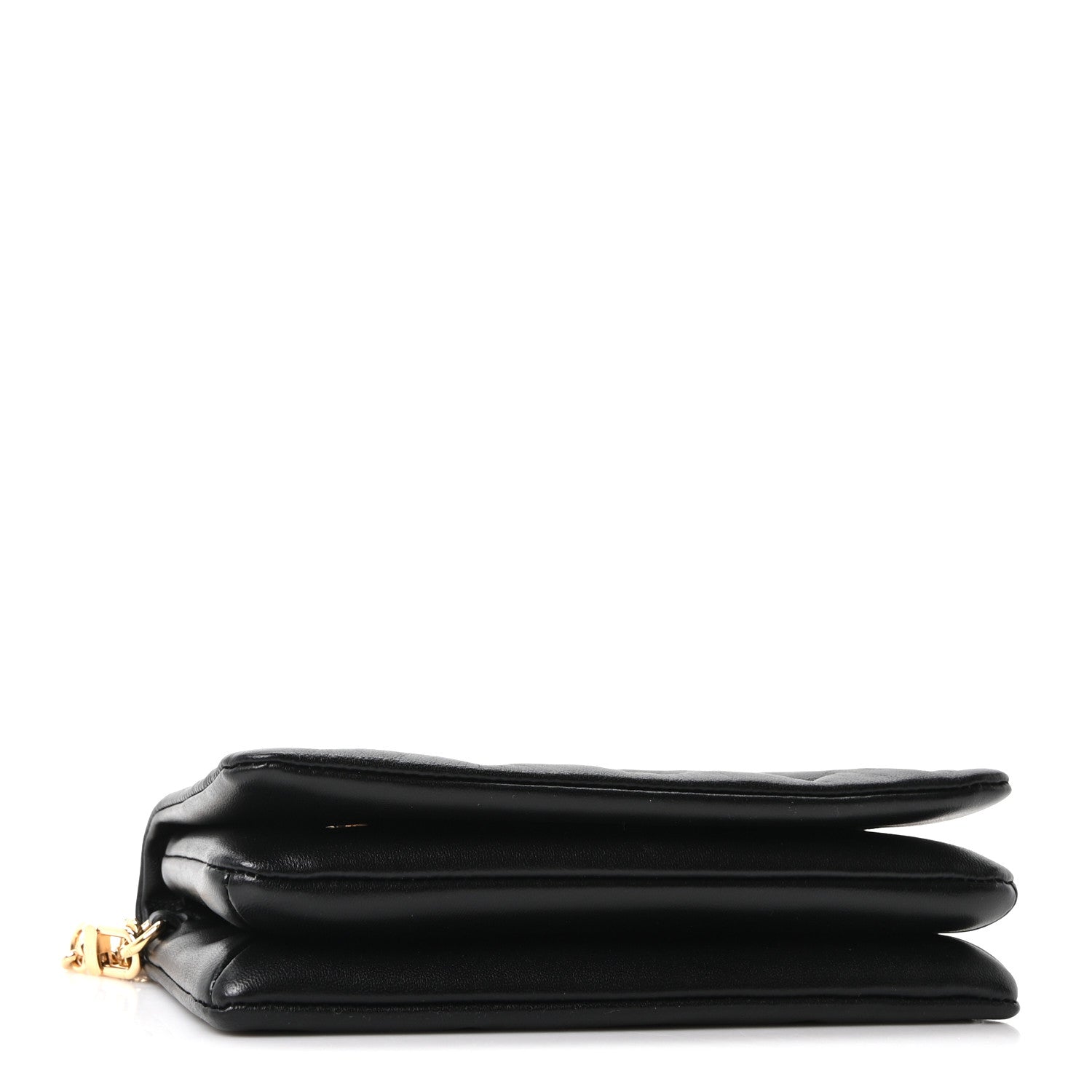 Lambskin Embossed Monogram Pochette Coussin Black
