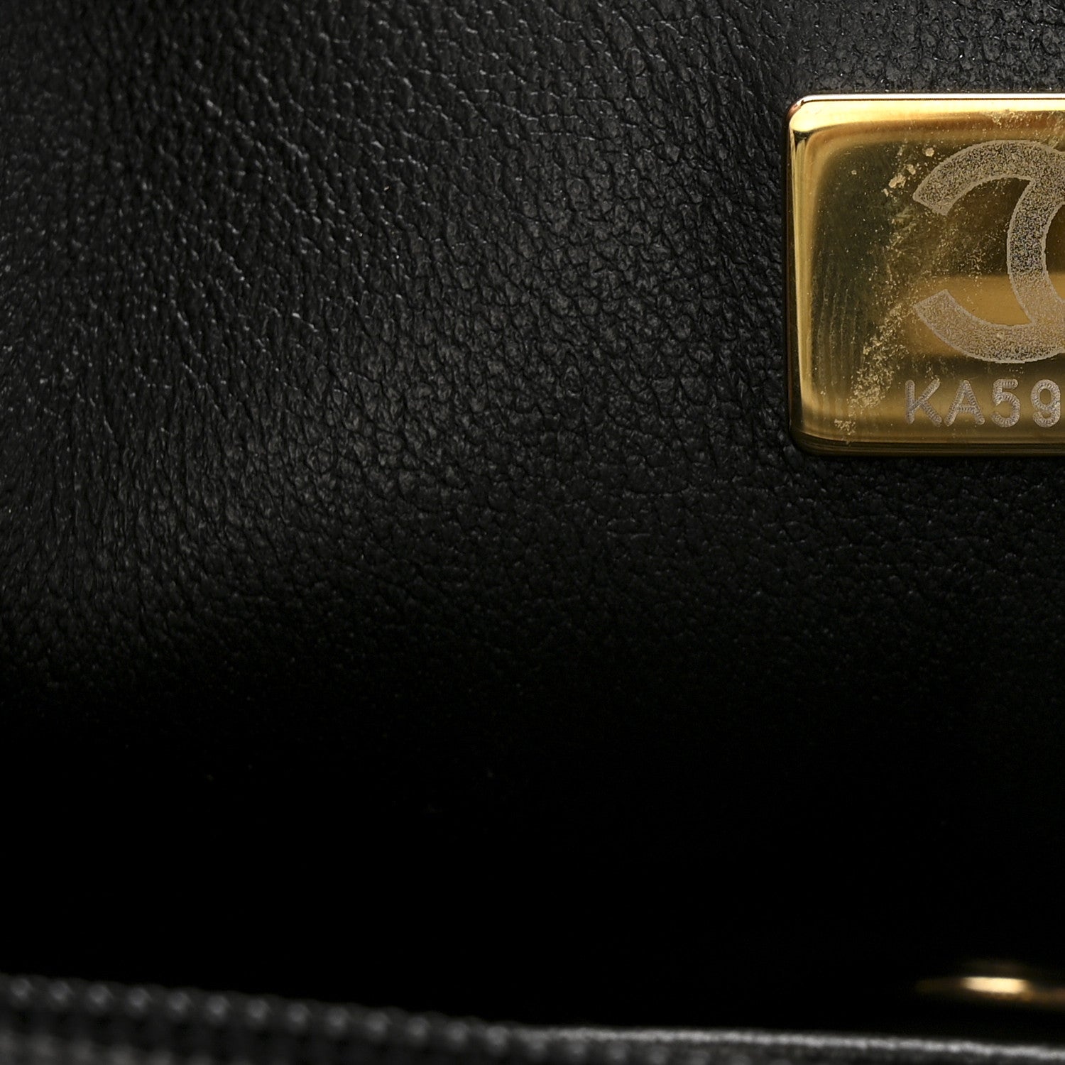 Lambskin Quilted Mini Rectangular Flap Black