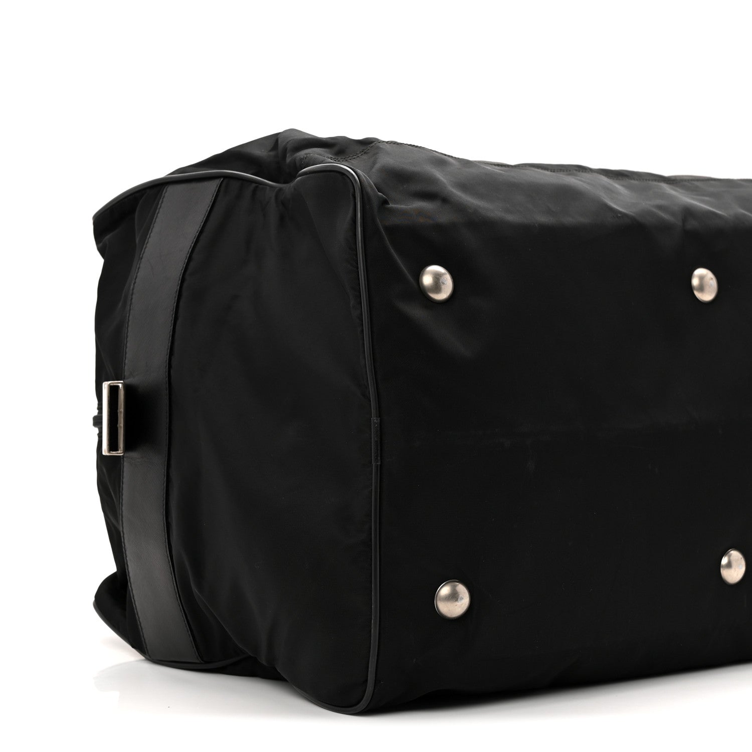 Tessuto Nylon Saffiano Viaggio Duffle Black