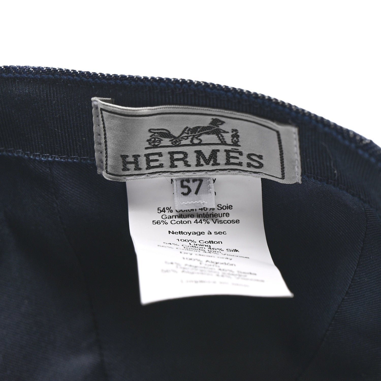 Denim Embroidered Davis Emile Hat 57 Indigo